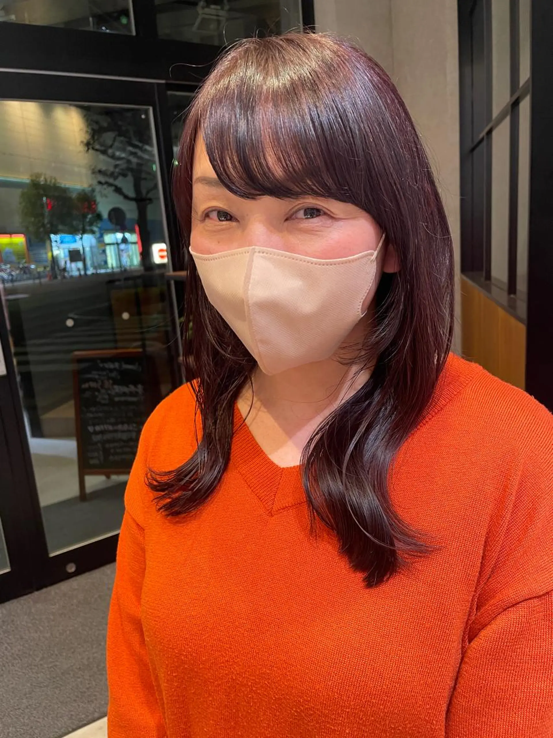 セミロング カラー yuuri🎀/大宮 /韓国ヘア/レイヤーのヘアスタイル