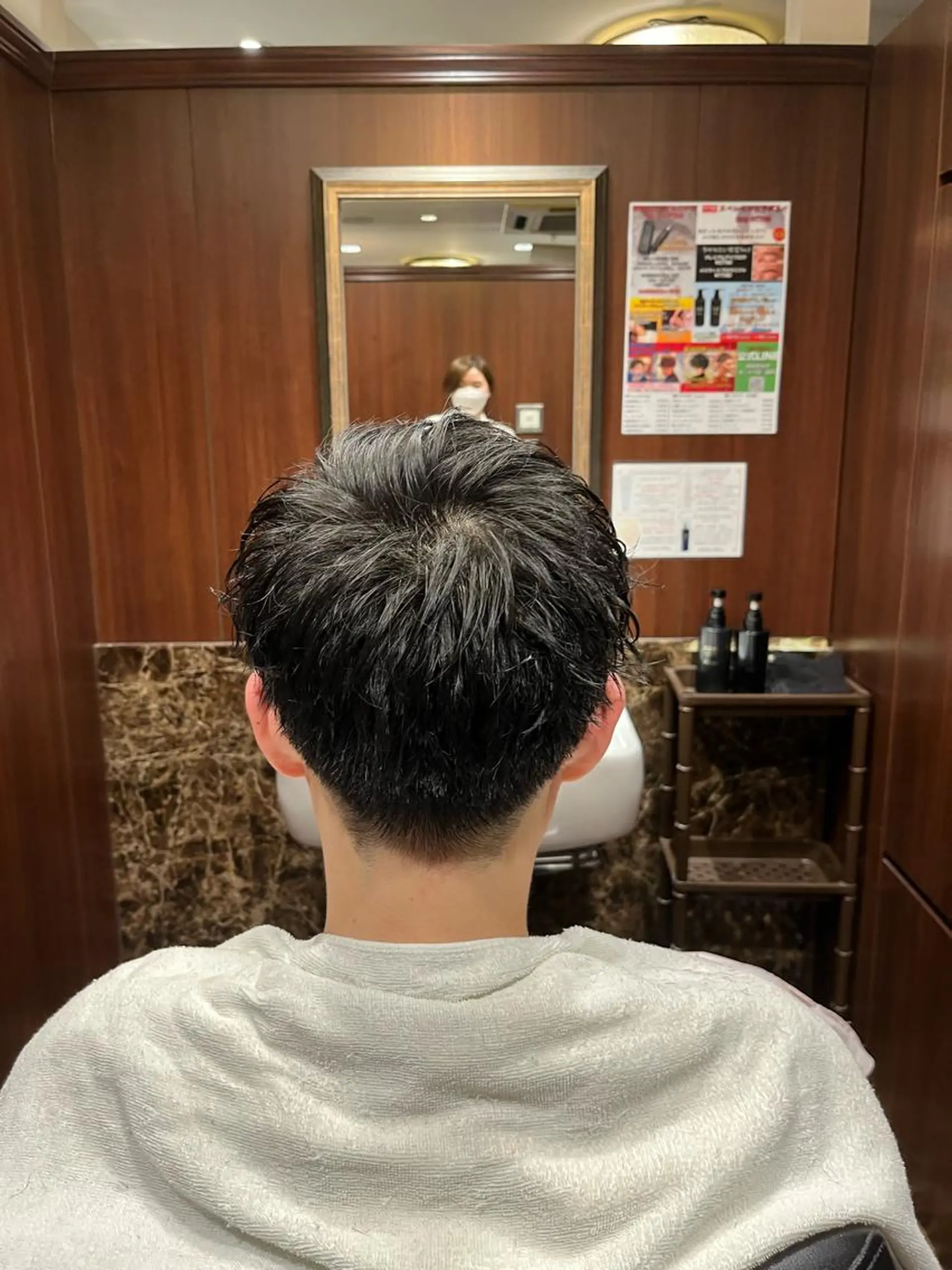 ショート メンズ マッシュ 刈り上げ 工藤 千織のヘアスタイル