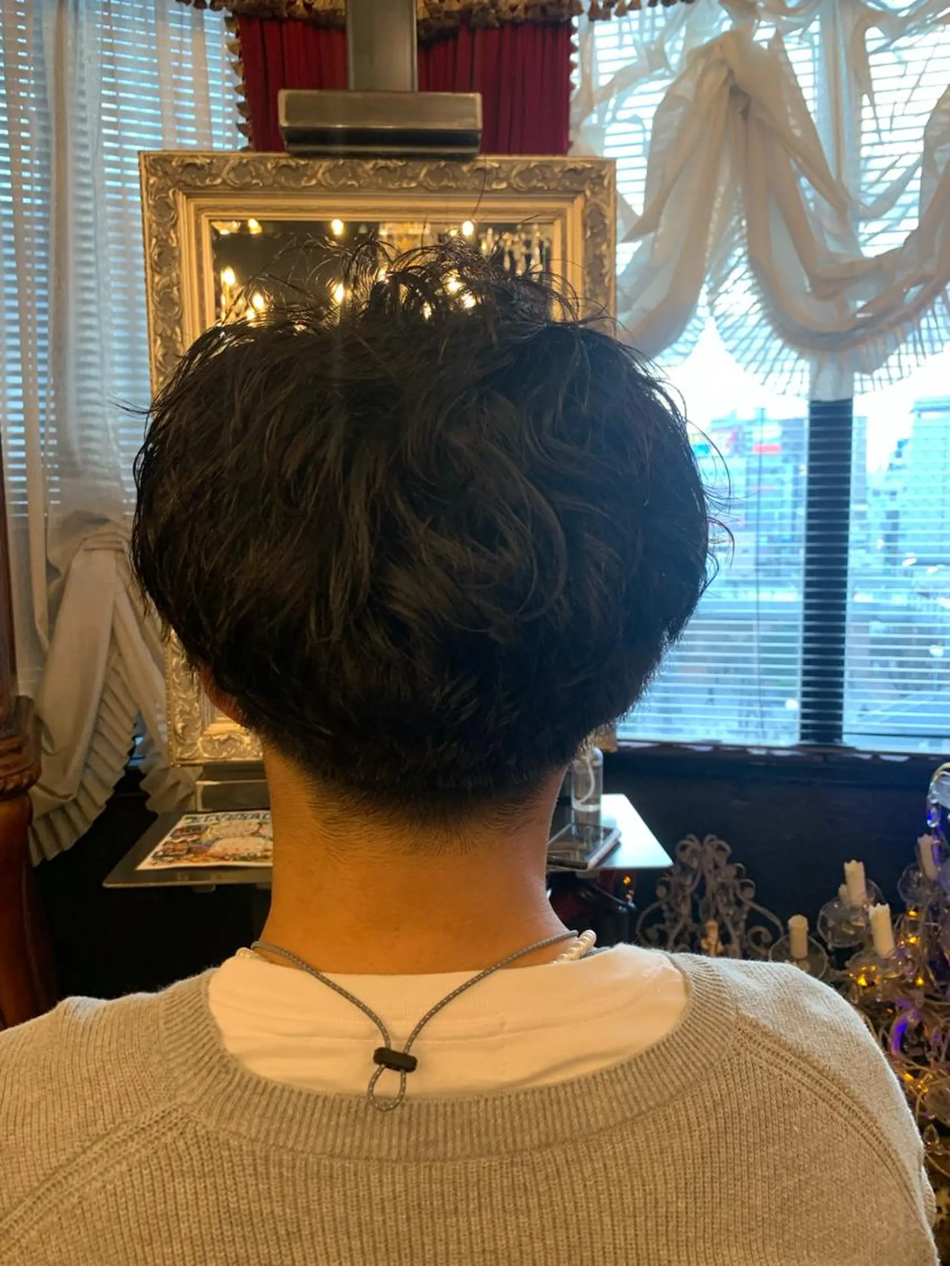 パーマ メンズ 藤井菜々 （エルベスアクト）のヘアスタイル