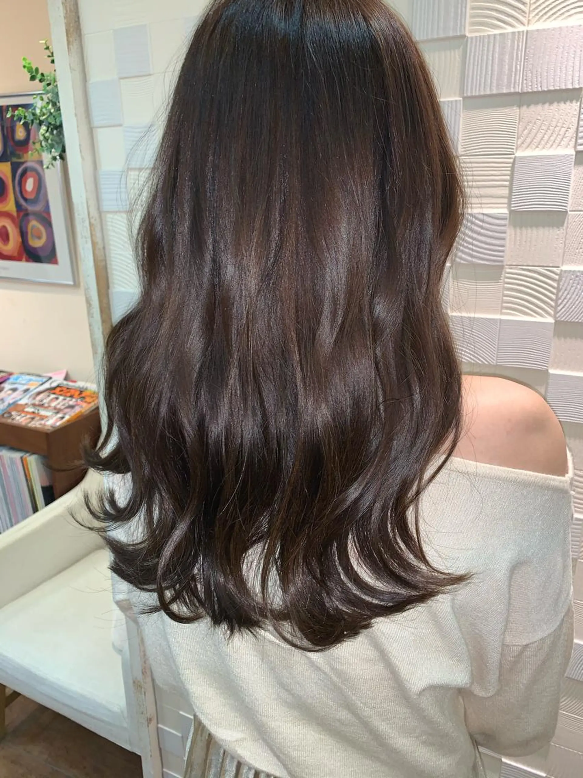 セミロング カット ヘアカラー 副店長　山本 竜司のヘアスタイル