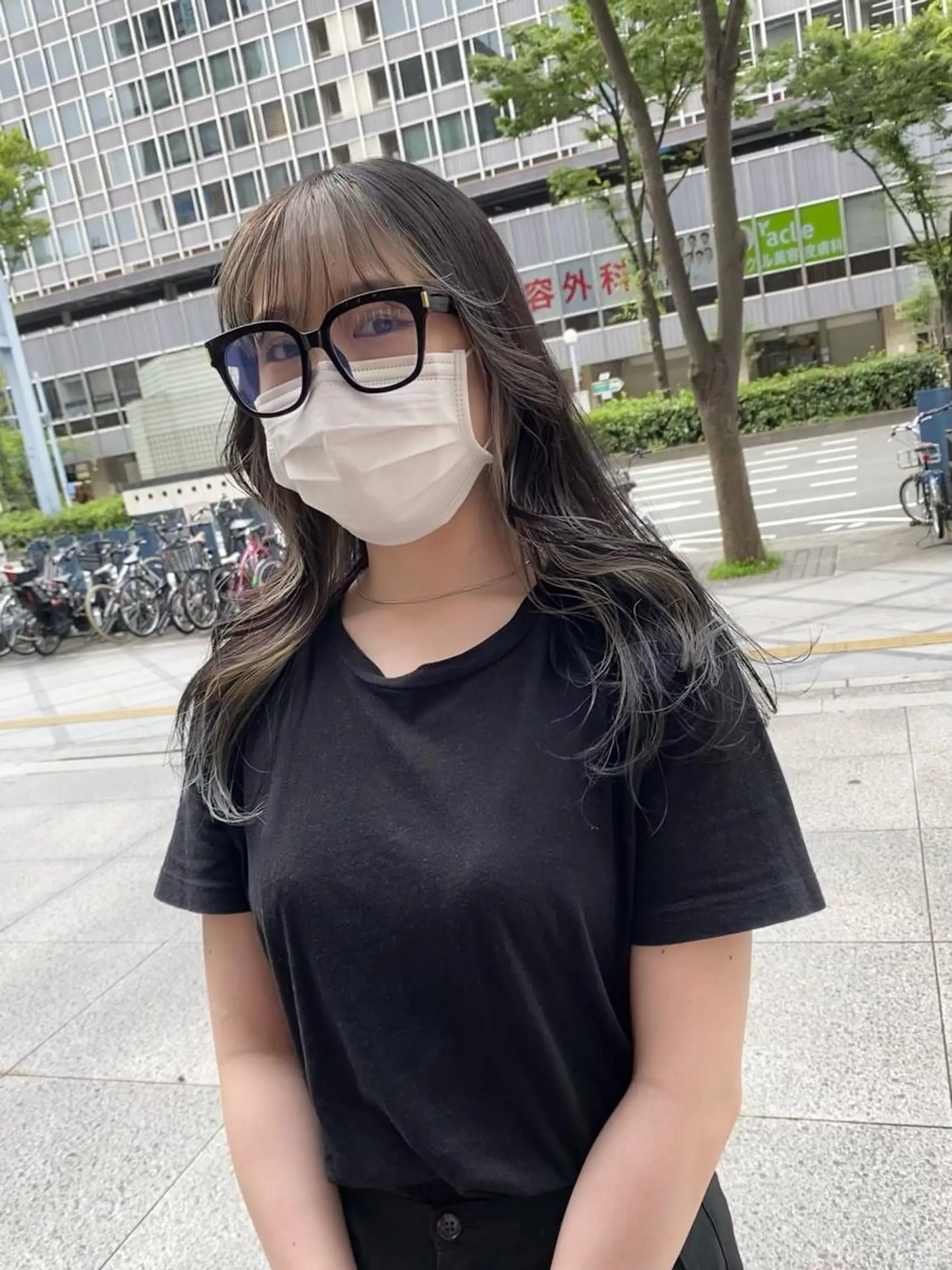 ロング デザインカラー/ボブ ブリーチカラー/ユリのヘアスタイル