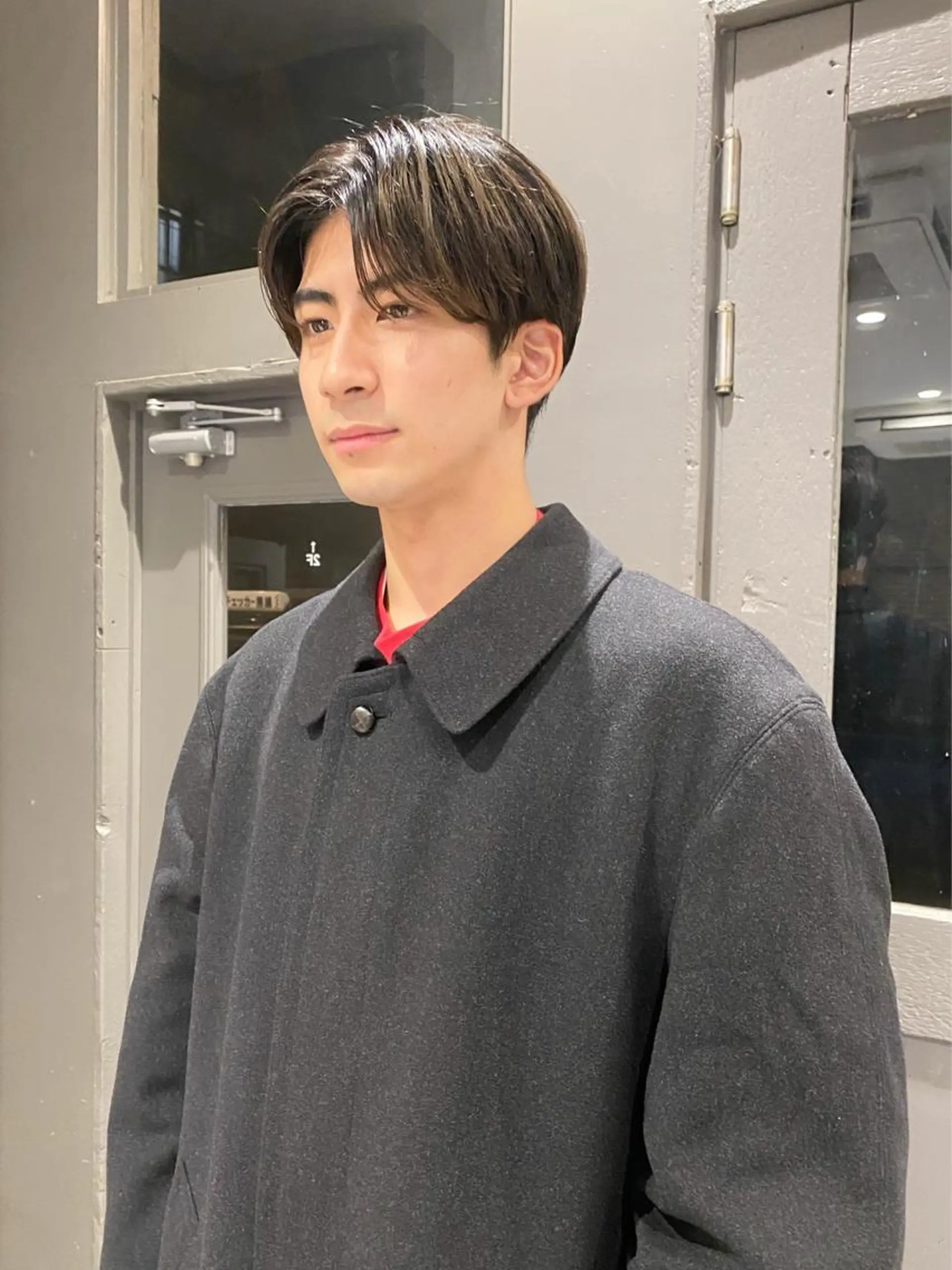 メンズ ボブ/ミニボブ 透明感カラーkadoのヘアスタイル