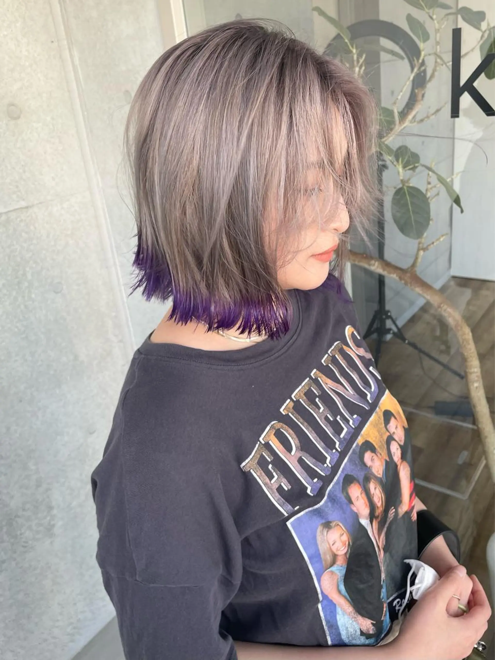 ミディアム カラー アッシュ ラベンダーカラー シルバー シルバーアッシュ 高円寺 utuwa🌟まなみのヘアスタイル