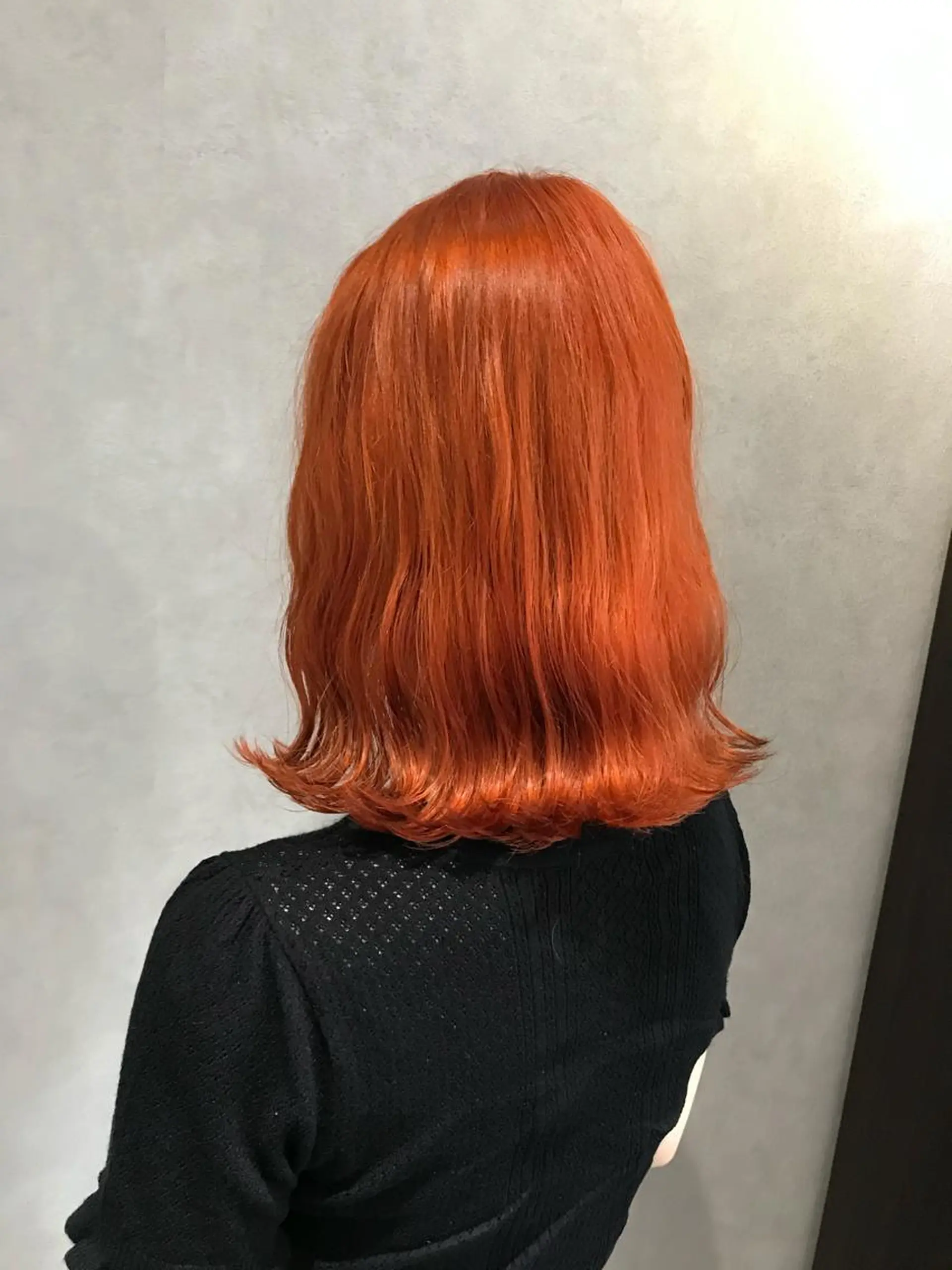 ミディアム カラー オレンジ 髪質改善＊韓国ヘア＊ レイヤー＊IBUKIのヘアスタイル