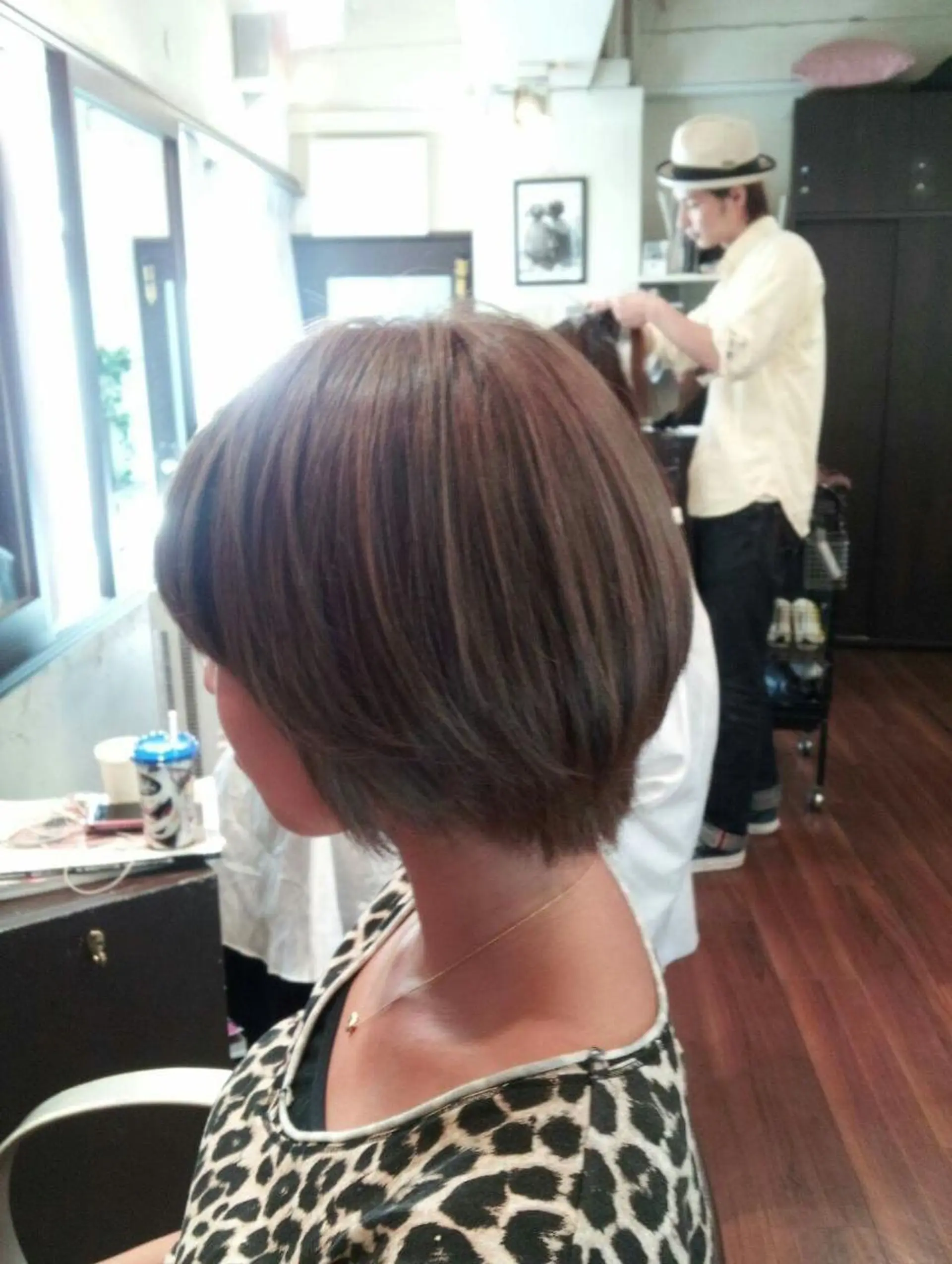 カラー ショート ミディアム ブラウンカラー 100%髪質改善特化 TRUNSのヘアスタイル