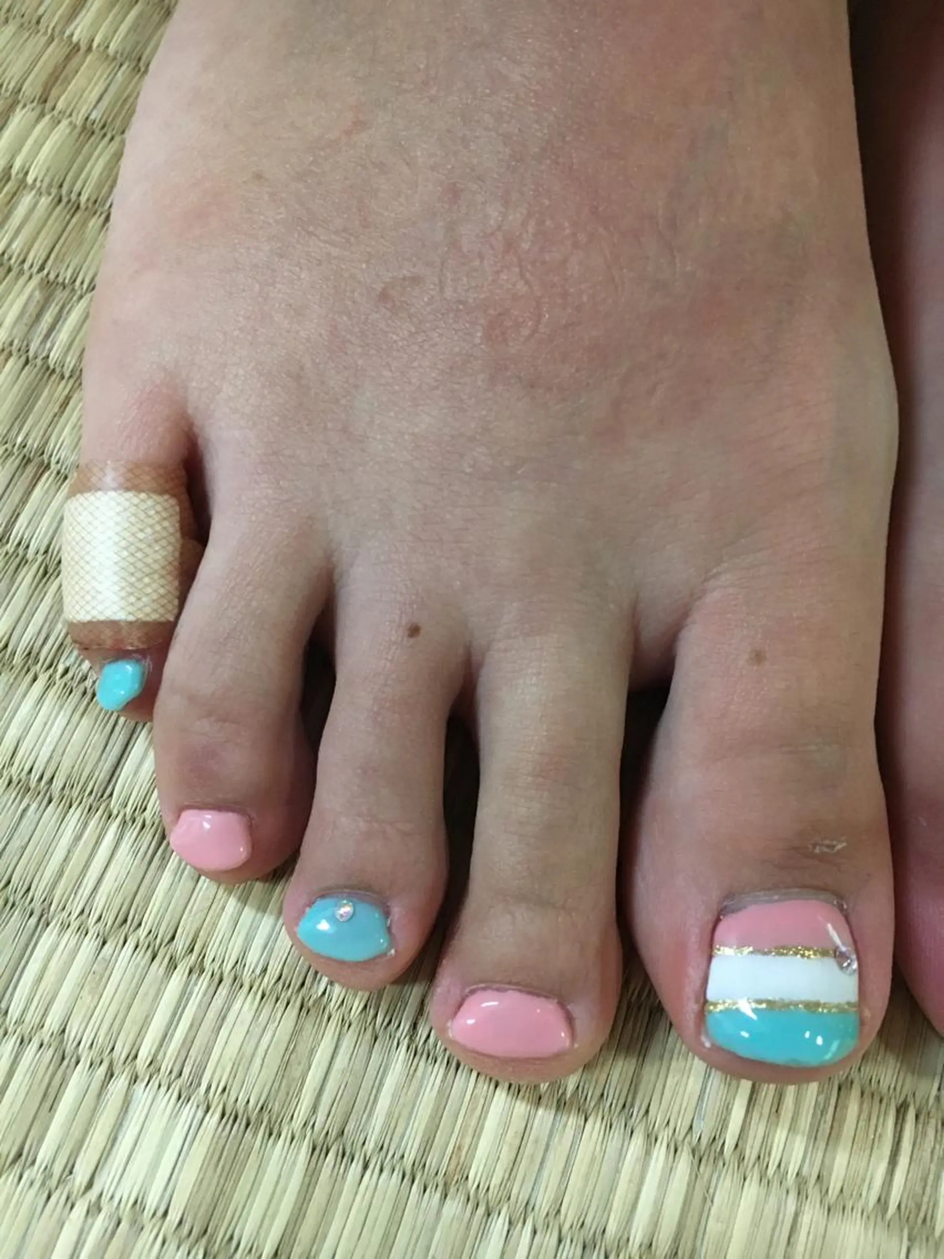 ネイル ボーダー 夏ネイル miwa ミワのネイルデザイン