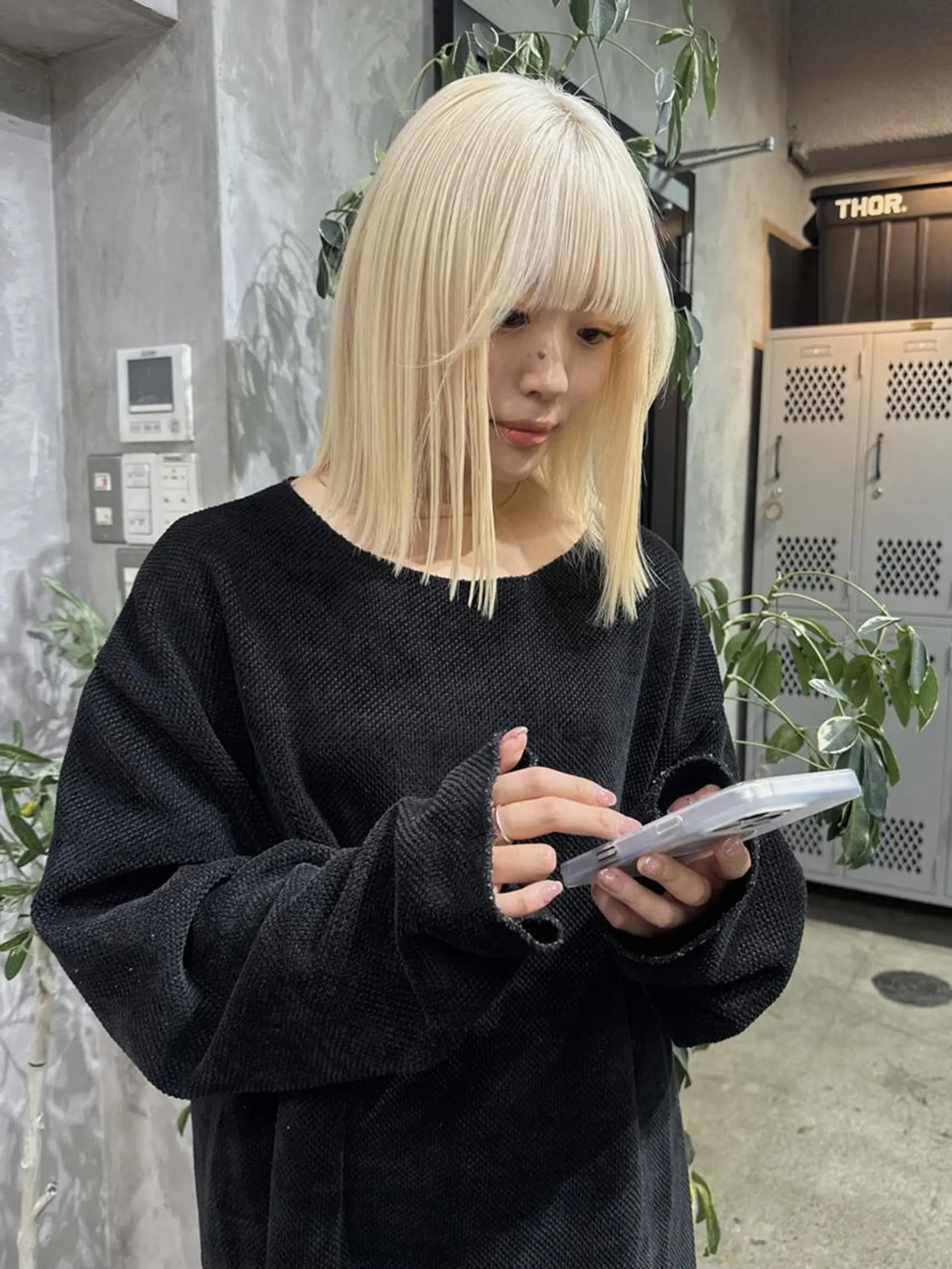 ミディアム カラー ヘアカラー トリートメント ハイトーン/ブリーチ MAYURI🌺横浜のヘアスタイル