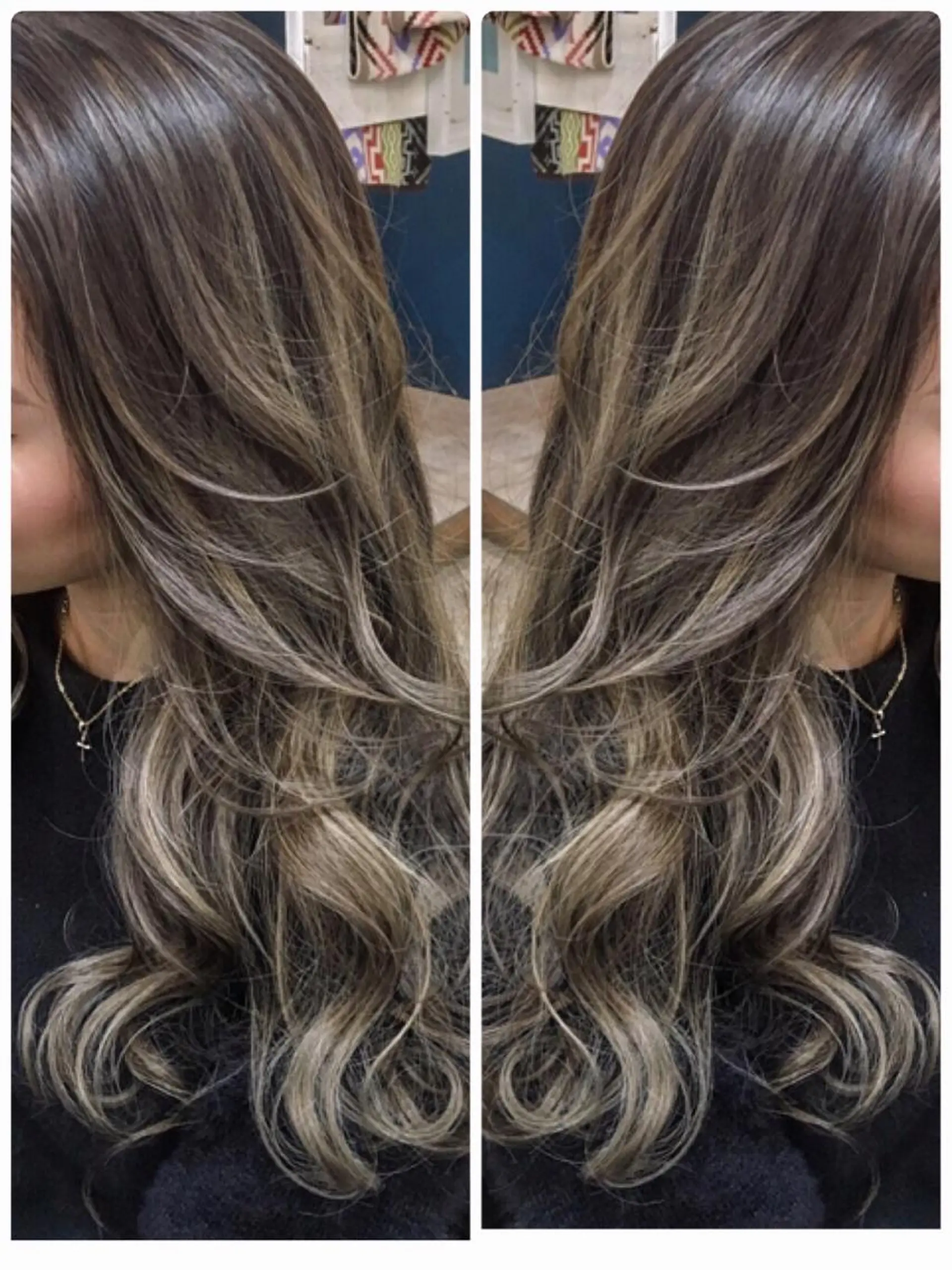 ロング ハイライト ade omotesando所属・鷺谷 玲奈のヘアスタイル