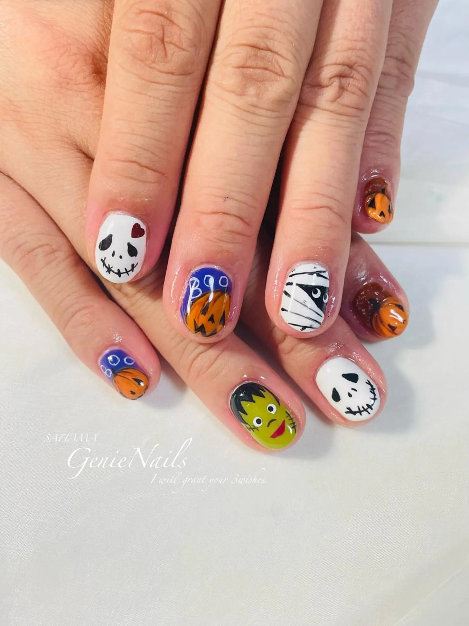 ネイル ハロウィン Genie Nailsのネイルデザイン