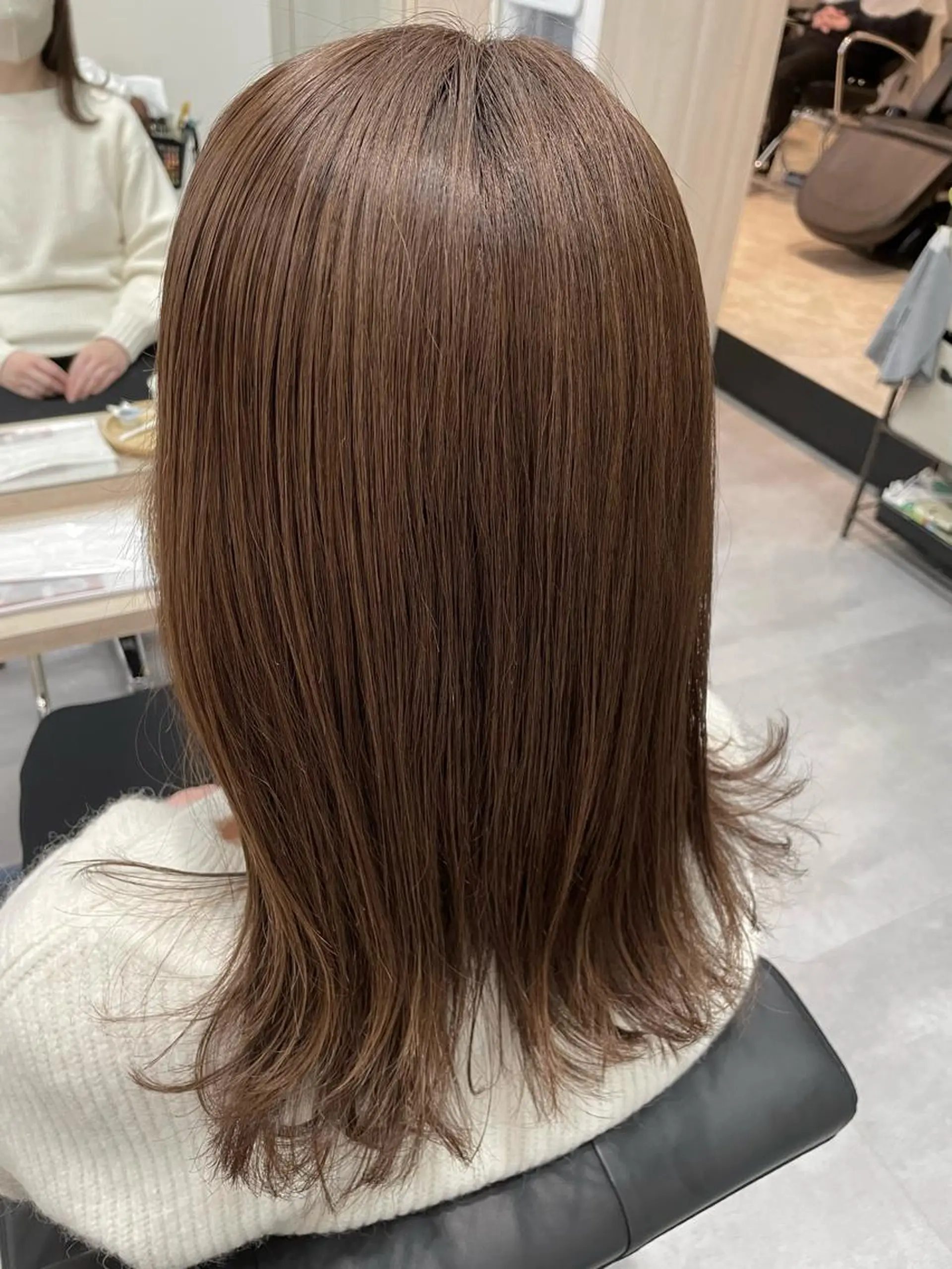 セミロング ヘアカラー 永田 まどかのヘアスタイル