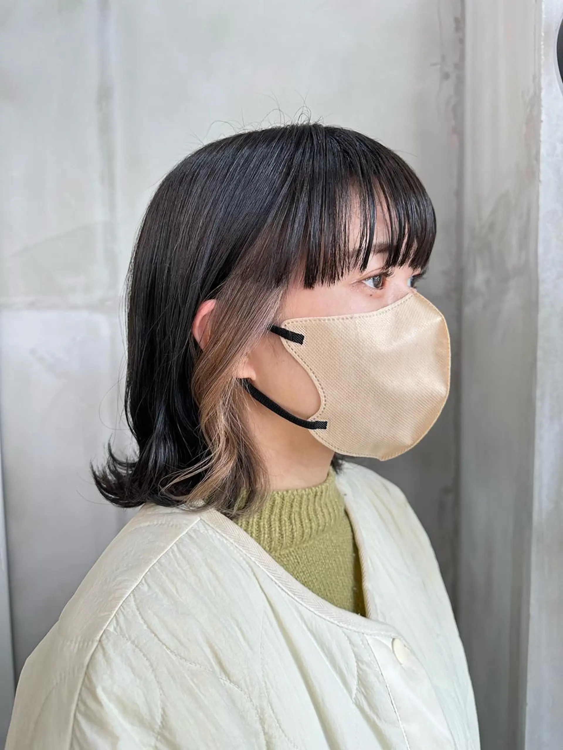 カラー 益 佑夏のヘアスタイル