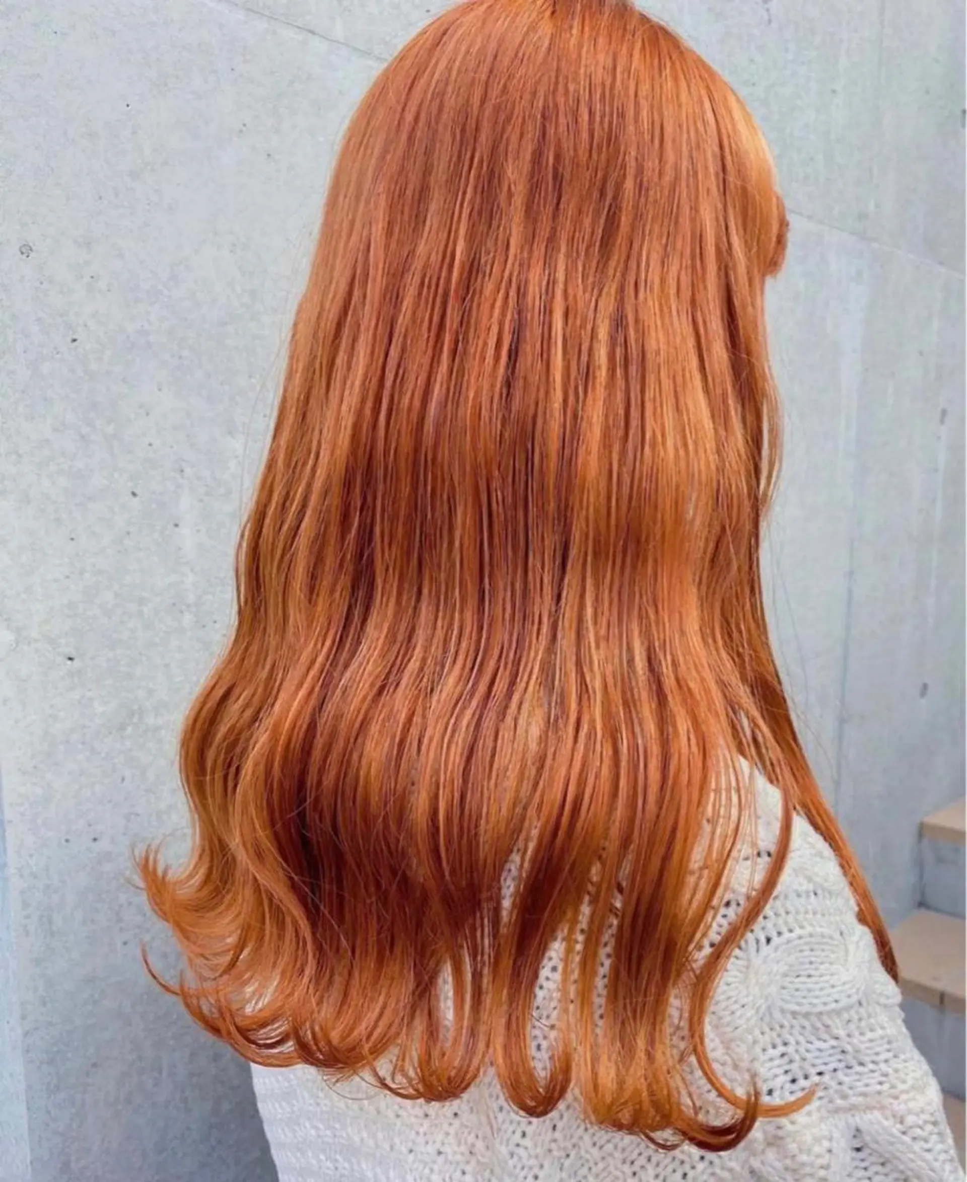 セミロング カラー オレンジ 💐ナチュラルヘア Kroda💐のヘアスタイル