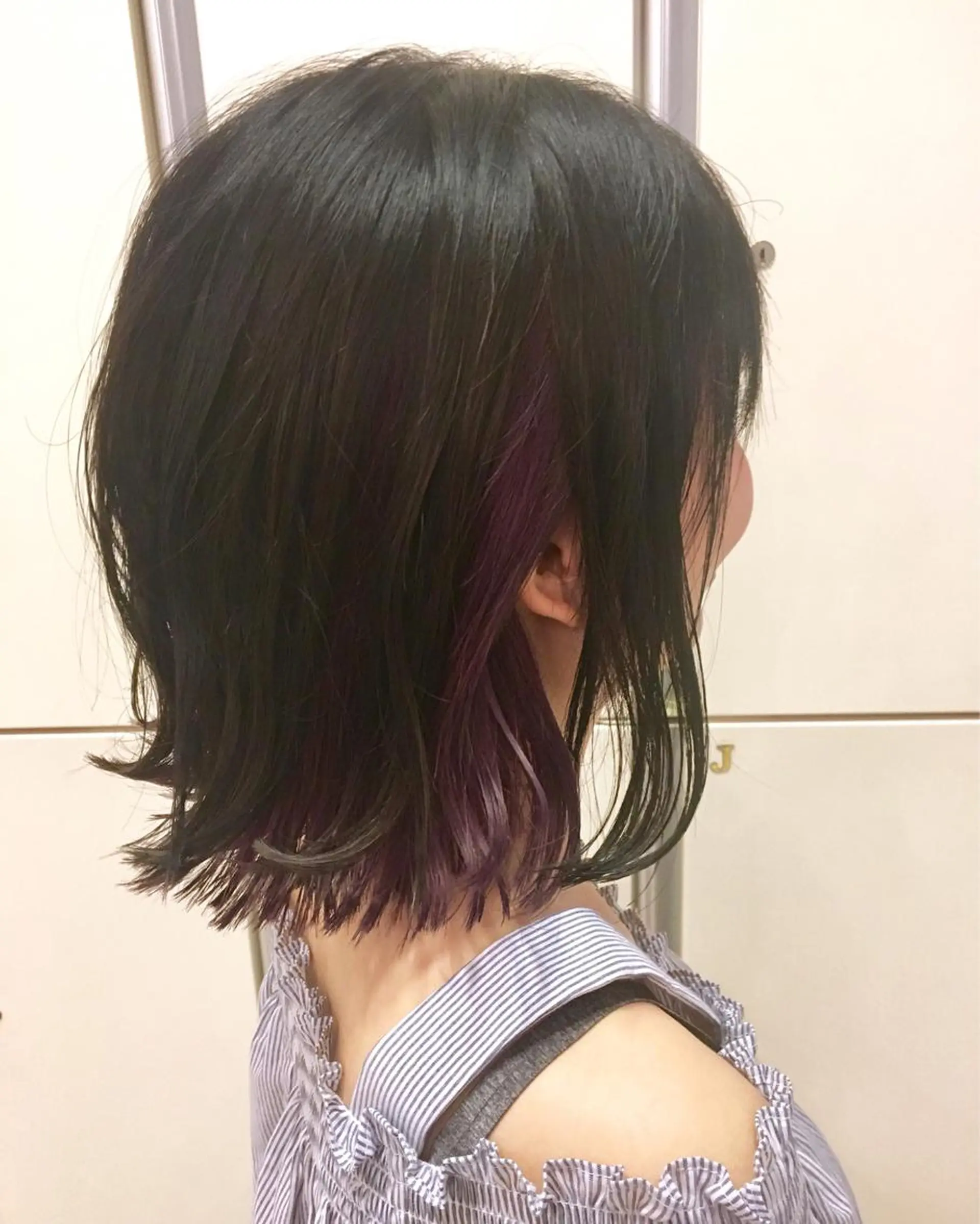 ショート カラー バイオレットカラー 髪質改善/美髪矯正 マネージャー福永のヘアスタイル