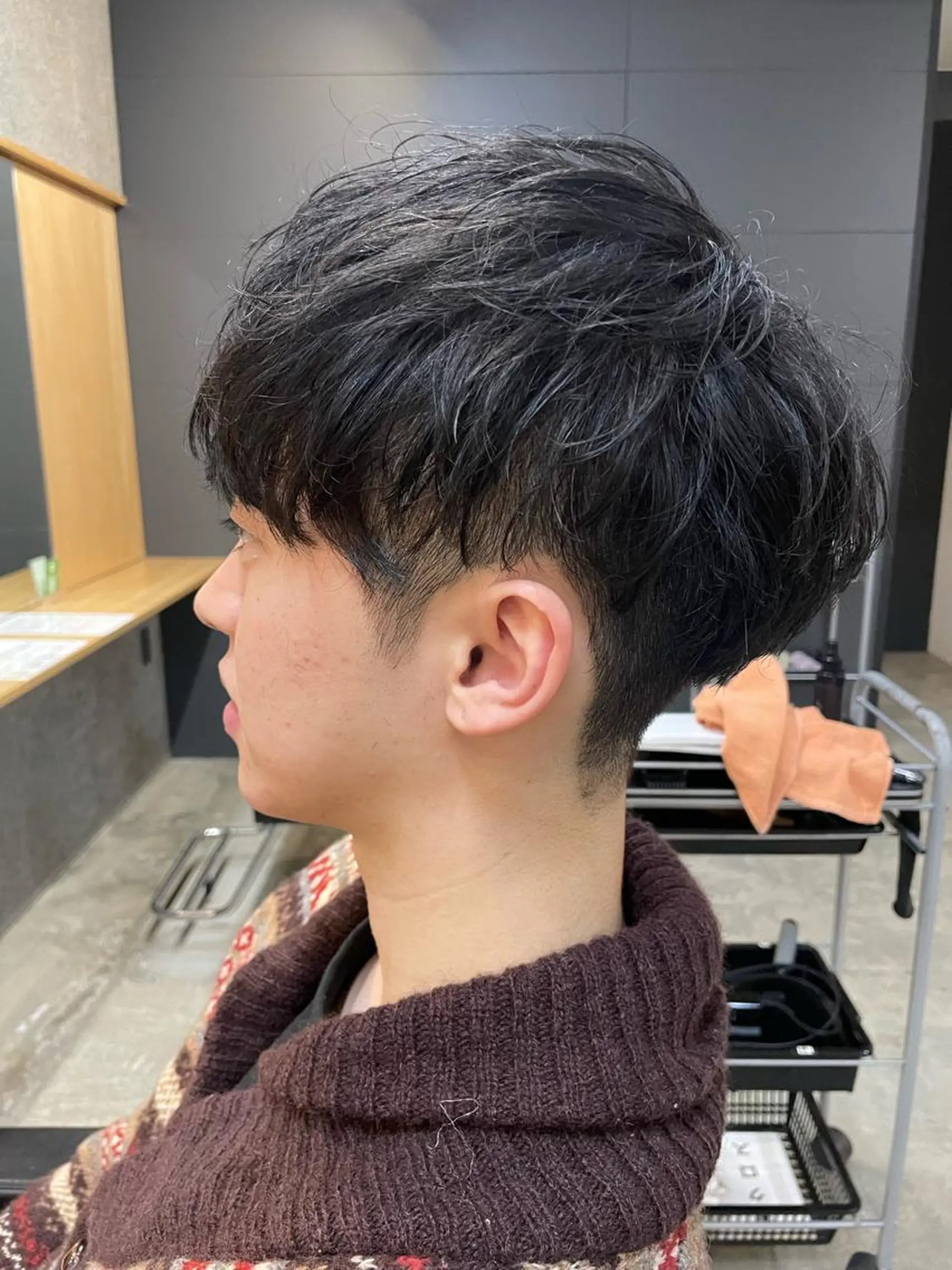 ショート パーマ メンズ マッシュ 三田 真穂のヘアスタイル