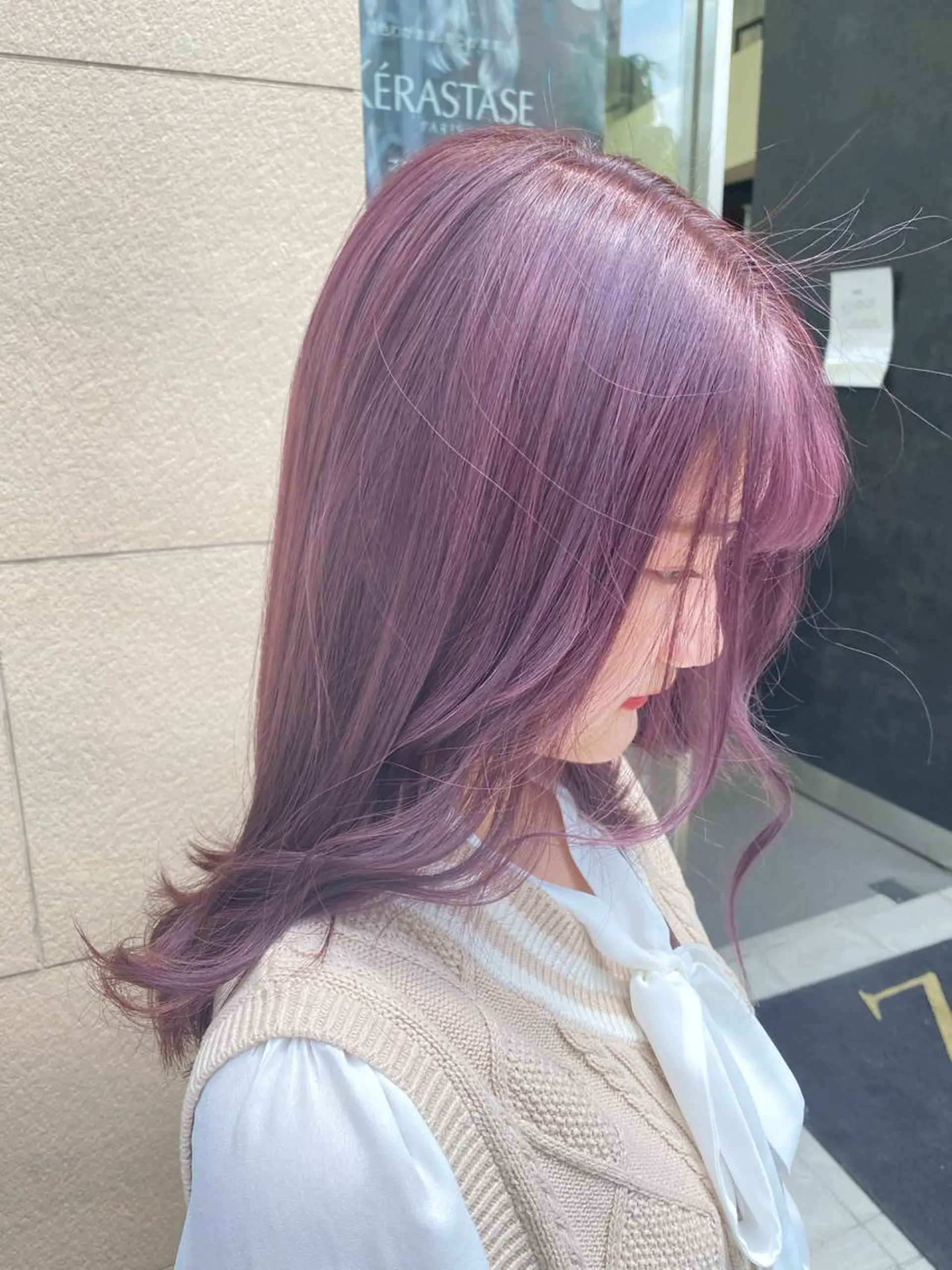 ロング カラー ヘアアレンジ TSUNA 🌙 Lim 五反田のマツエク・マツパデザイン