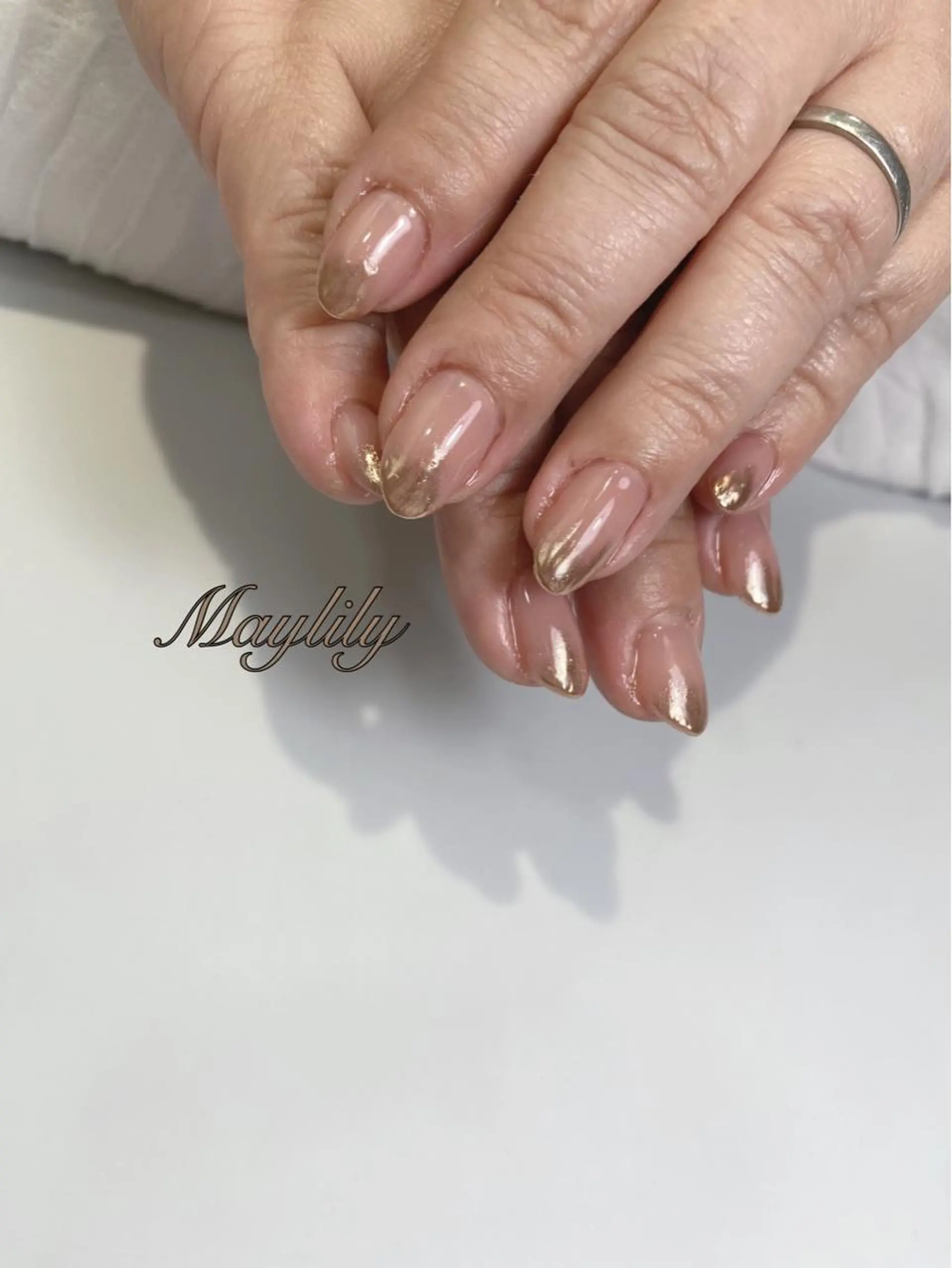 ネイル 持ち込み ハンドネイル Nail care salon Maylily所属・Nail salon Maylilyのネイルデザイン