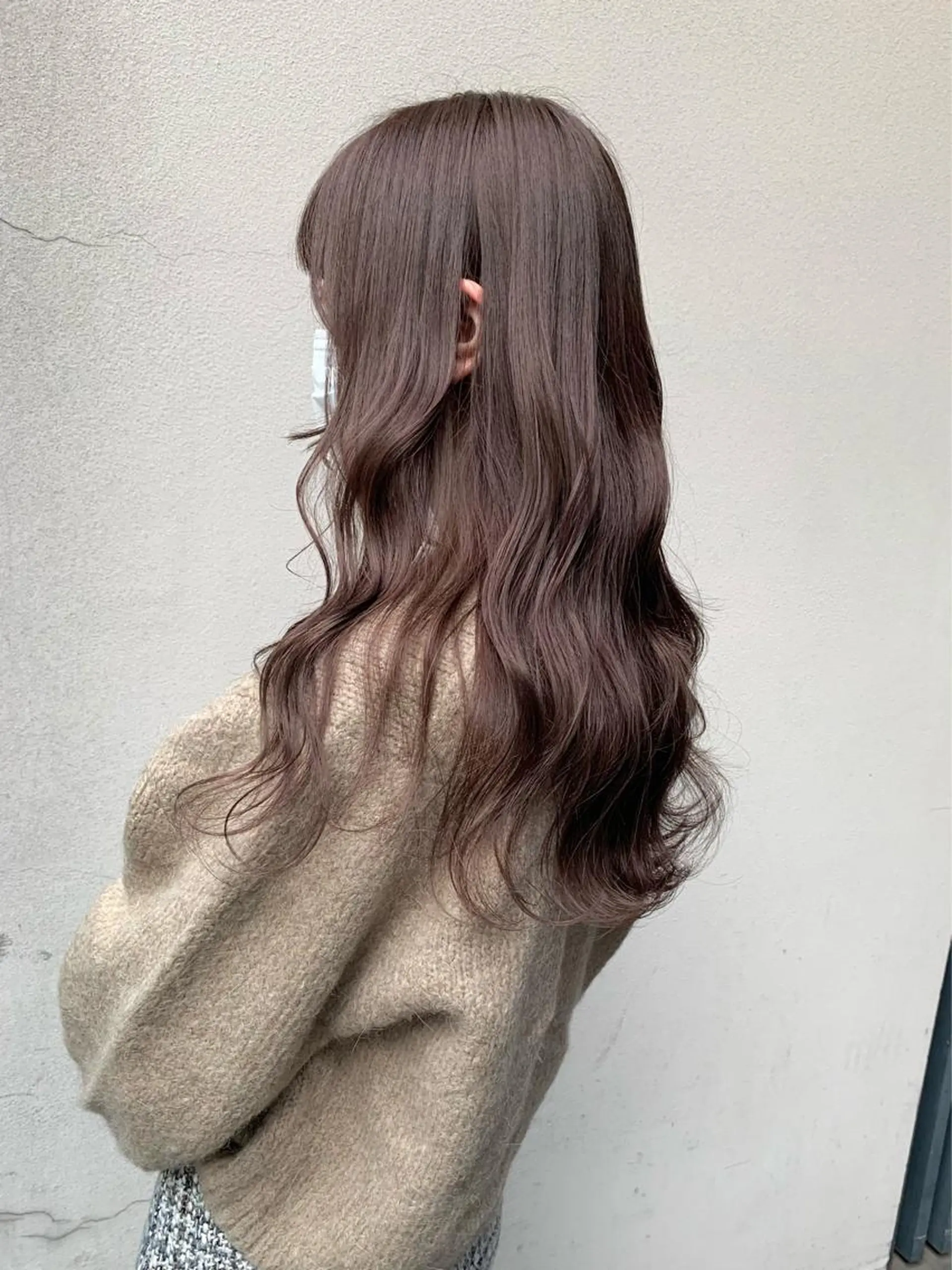 セミロング カラー ベージュカラー ピンクカラー ピンクベージュ 矢野 晃平のヘアスタイル