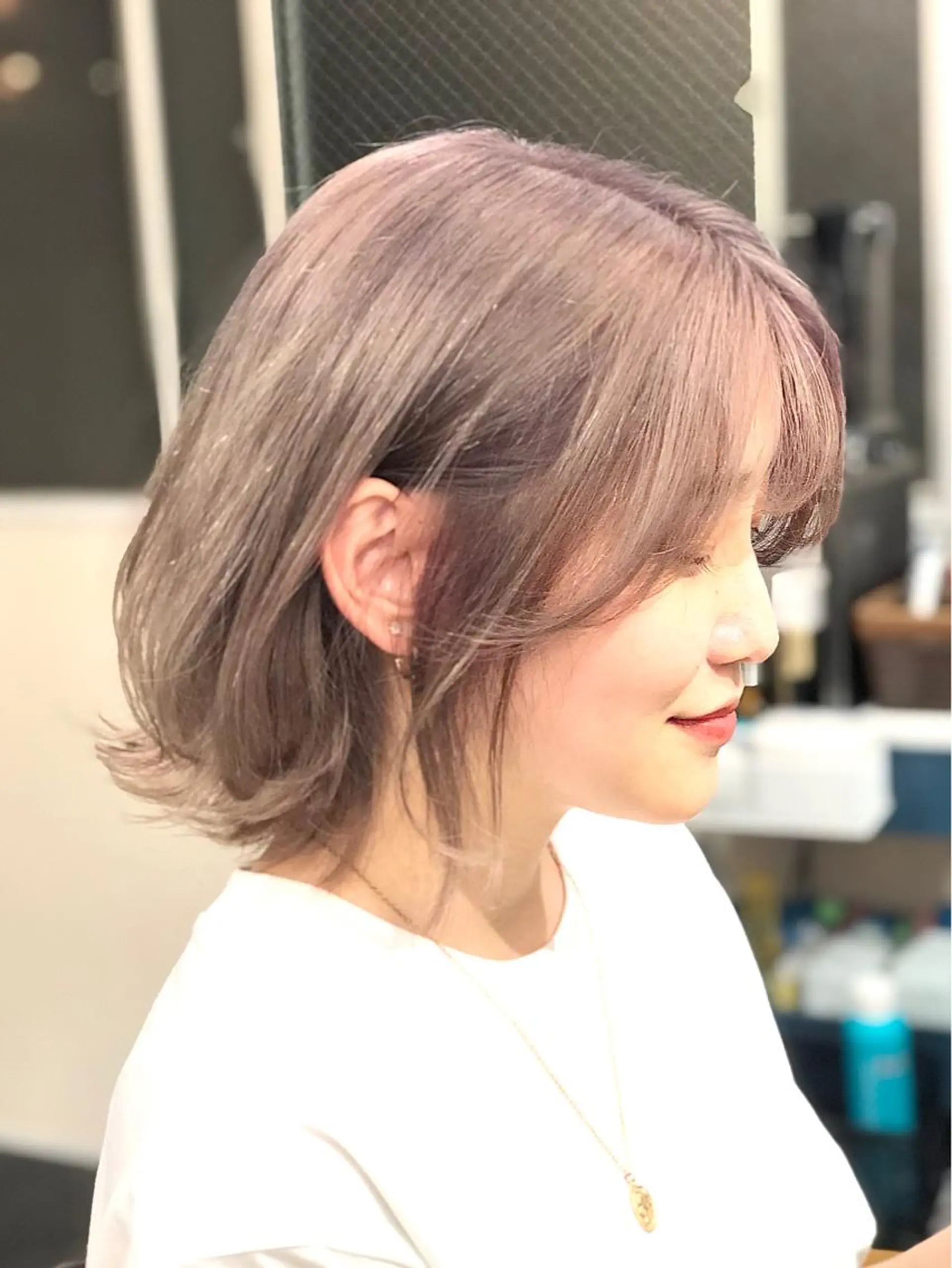 ミディアム カラー 透明感カラー ハイトーンカラー ヘアカラー トリートメント wavi hair所属・後藤 ユウキ/髪質改善🫧のヘアスタイル