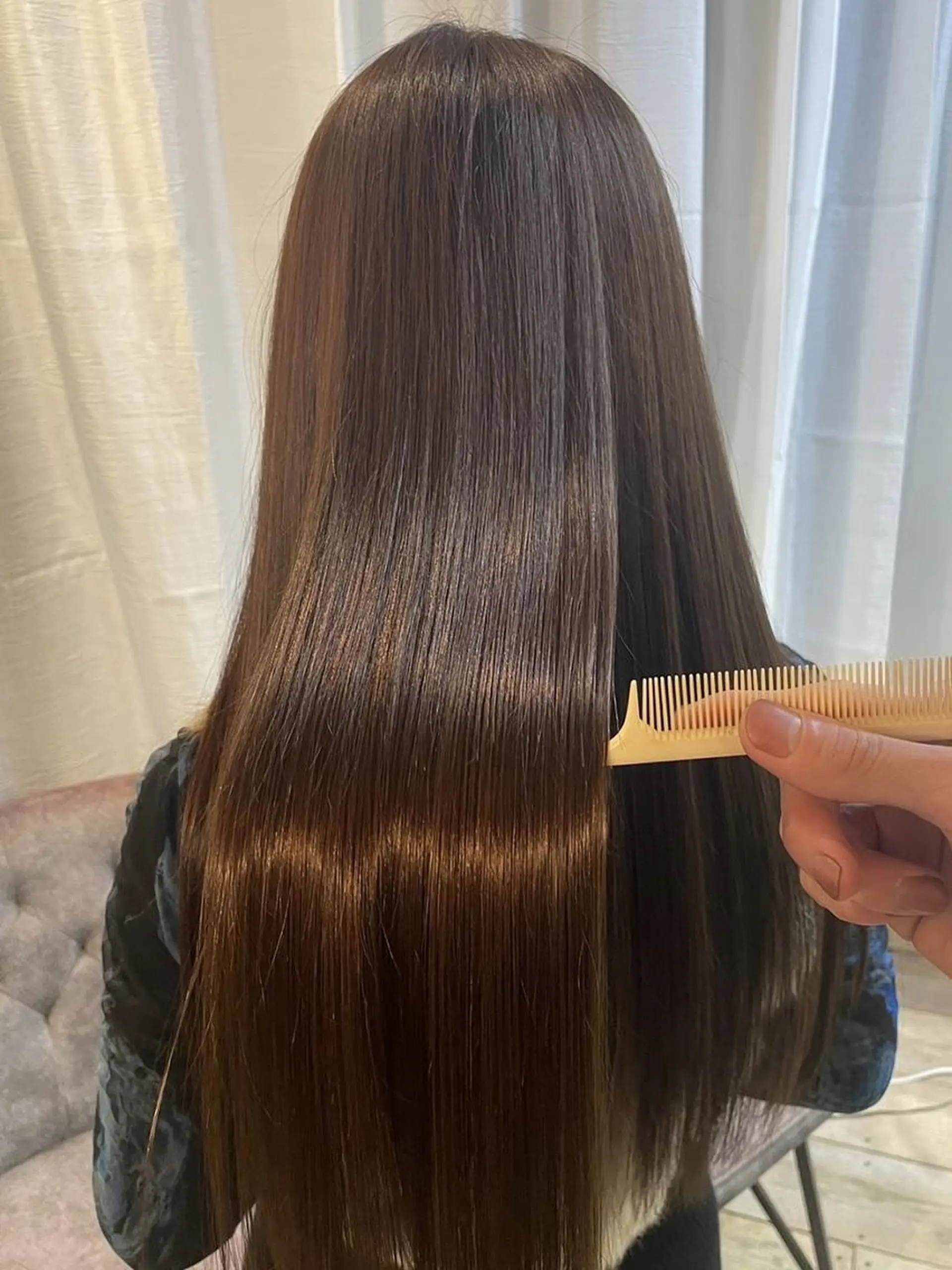 セミロング カラー パーマ カット 縮毛矯正 MISATO THIRD SHOPのヘアスタイル