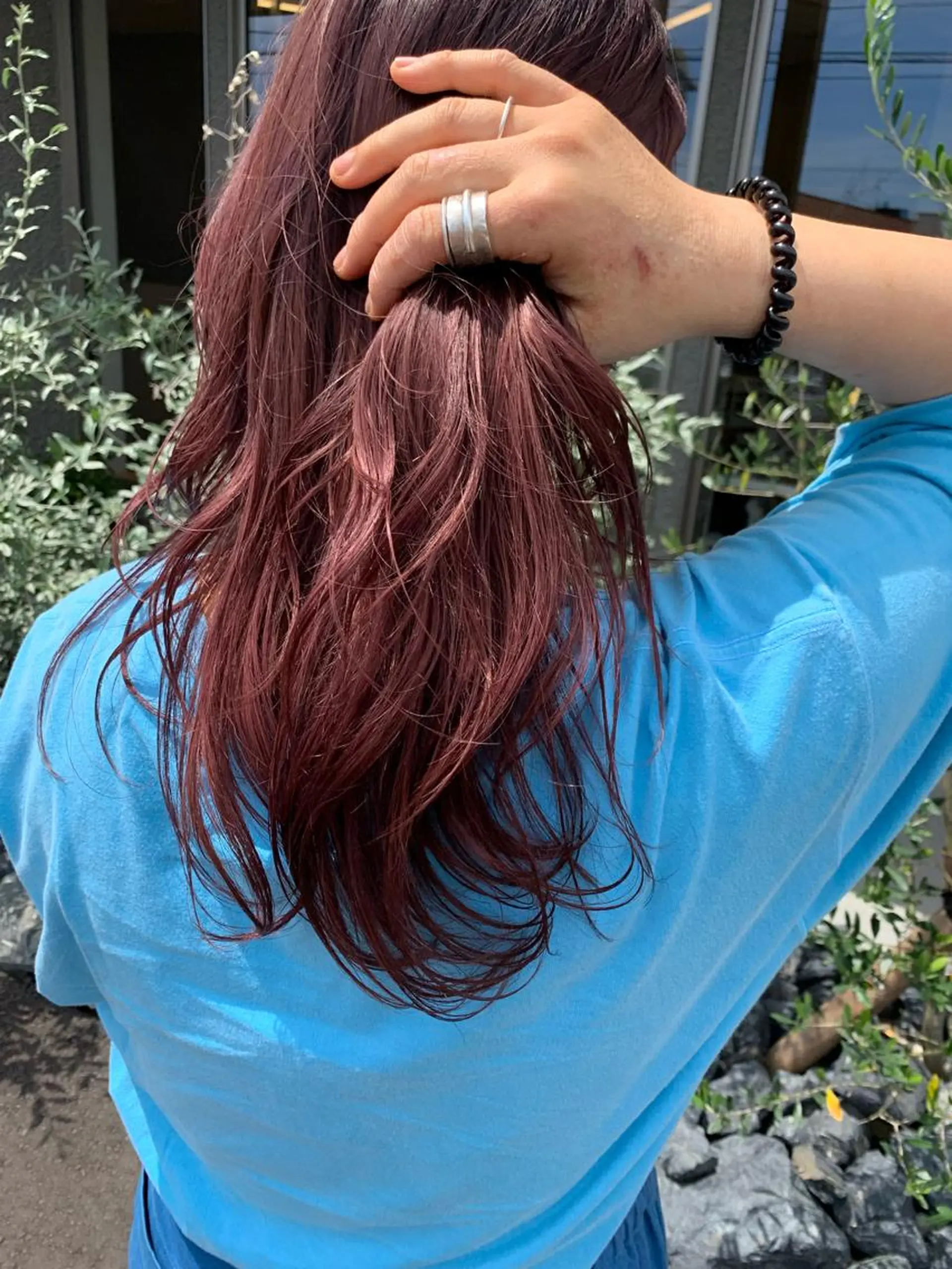 ロング chihale 富樫莉香のヘアスタイル