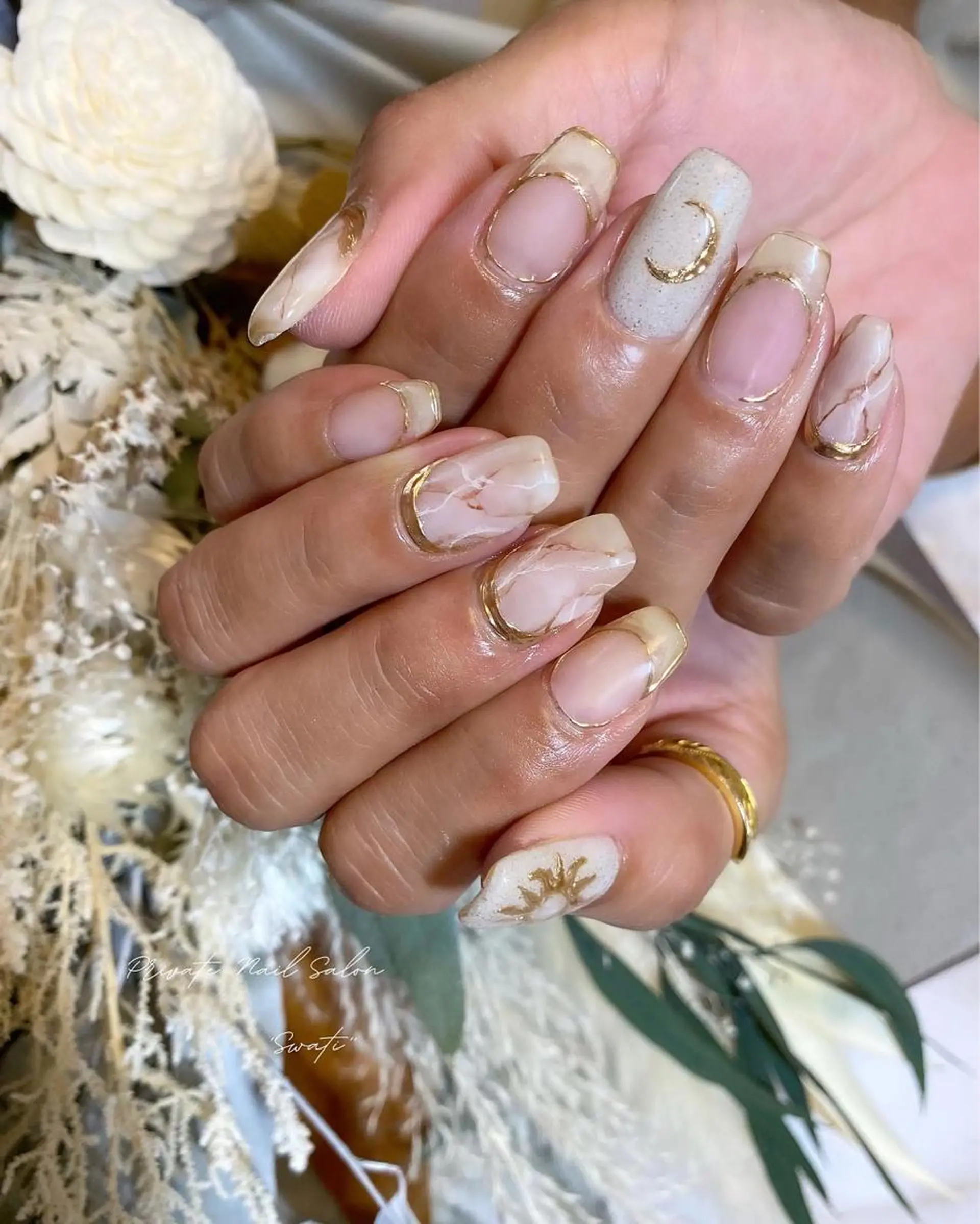 ネイル 大理石ネイル(マーブル) yuko （ネイリスト）のネイルデザイン