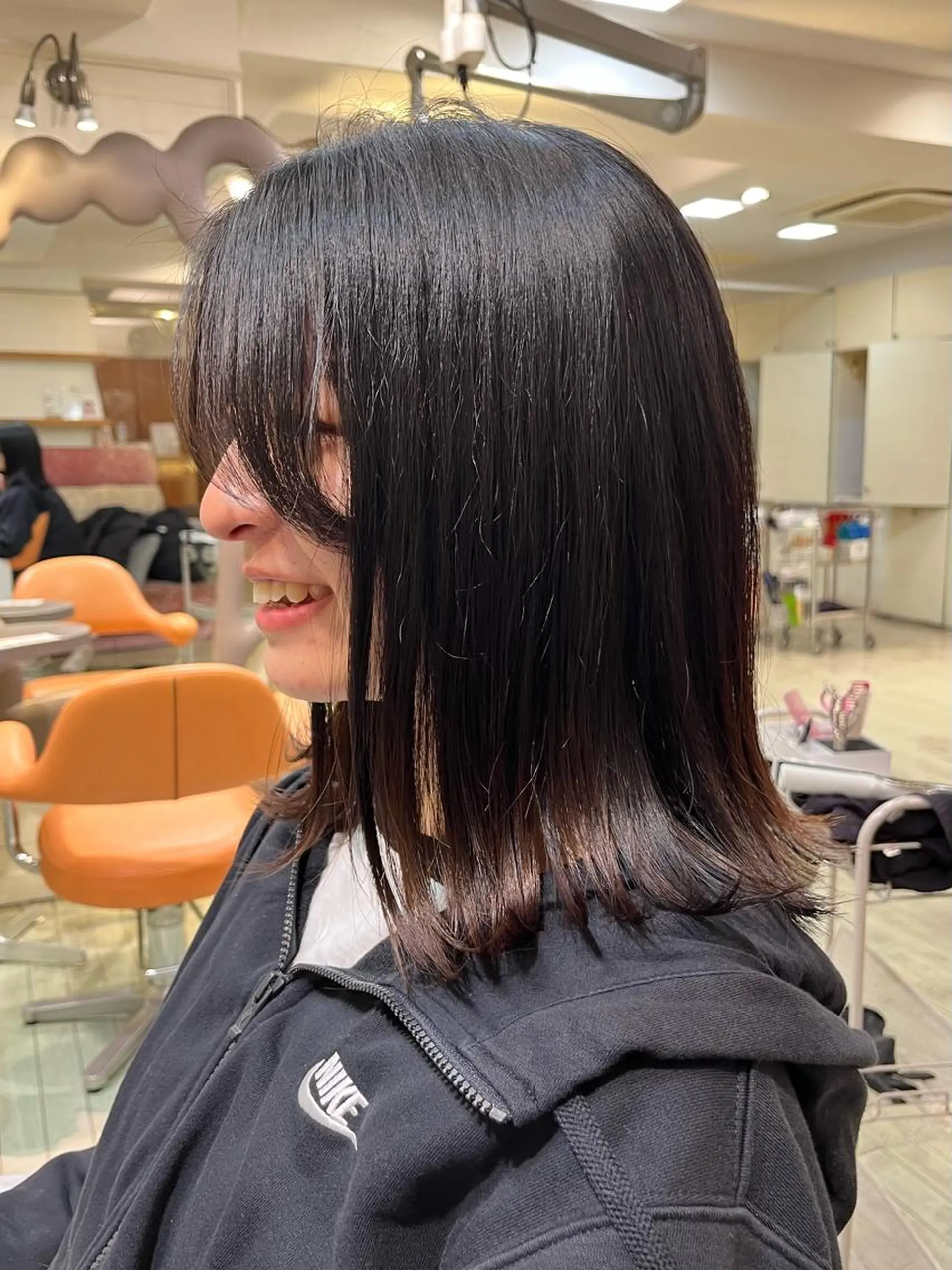 ミディアム 韓国風ヘア ボブ/透明感カラー /大宮/たぐち🥣のヘアスタイル