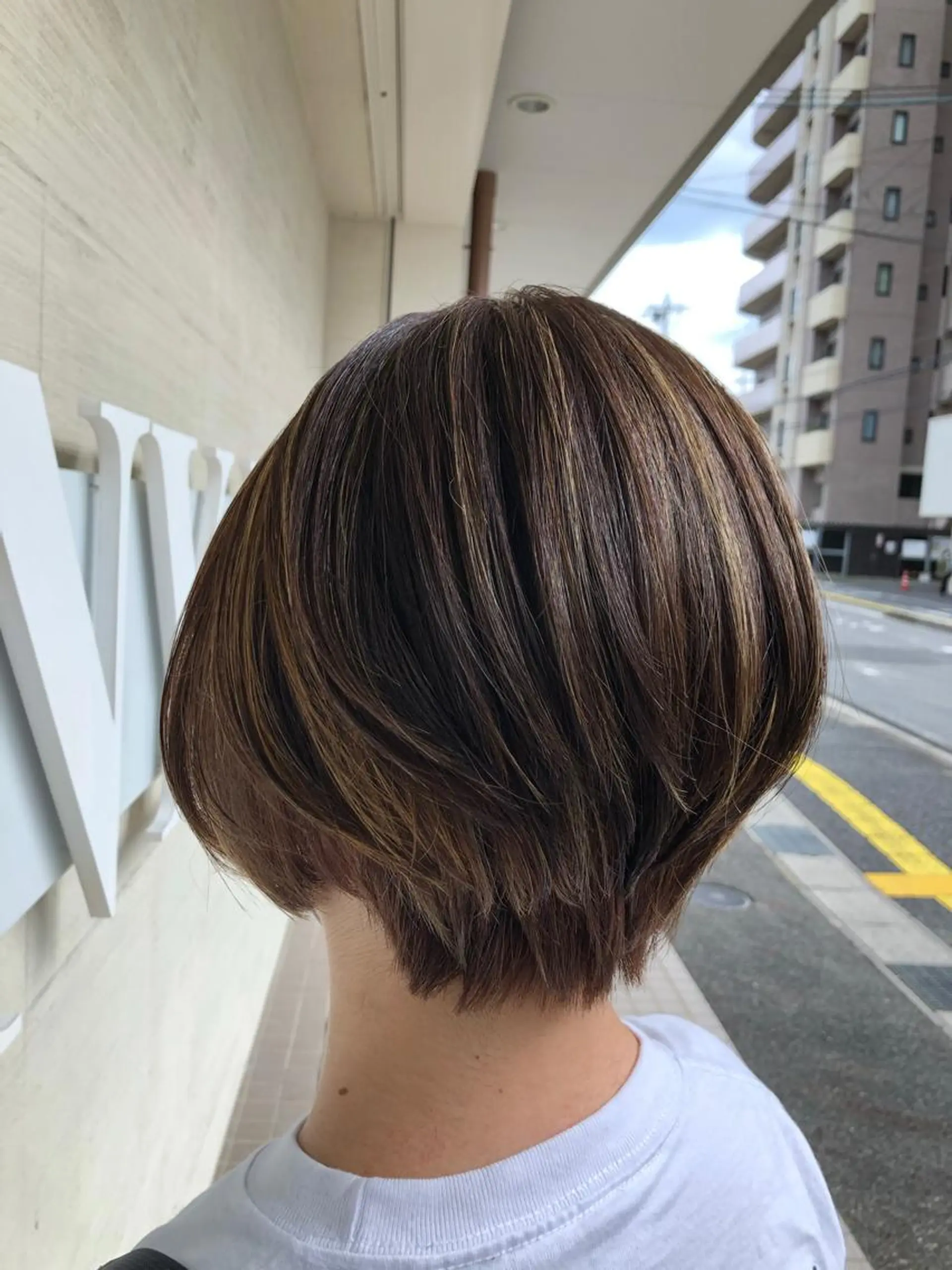 ショート カラー ショートボブ ハイライトカラー ボブ ハイライト ショートヘア カット ヘアカラー トリートメント ✨髪質改善✨ 田西　基彦のヘアスタイル