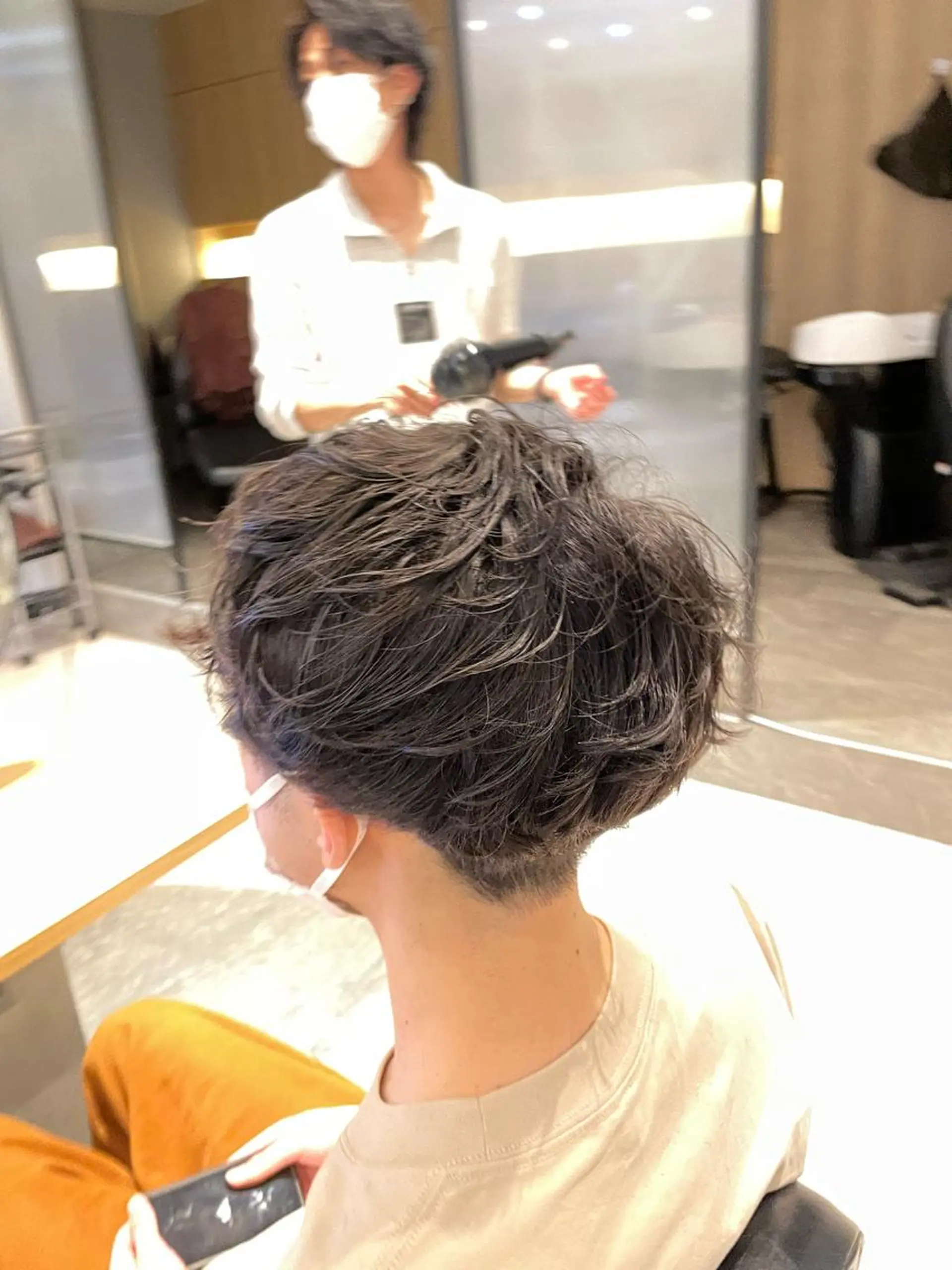 パーマ メンズ 💘韓国レイヤー上 品カラーruru💘のヘアスタイル