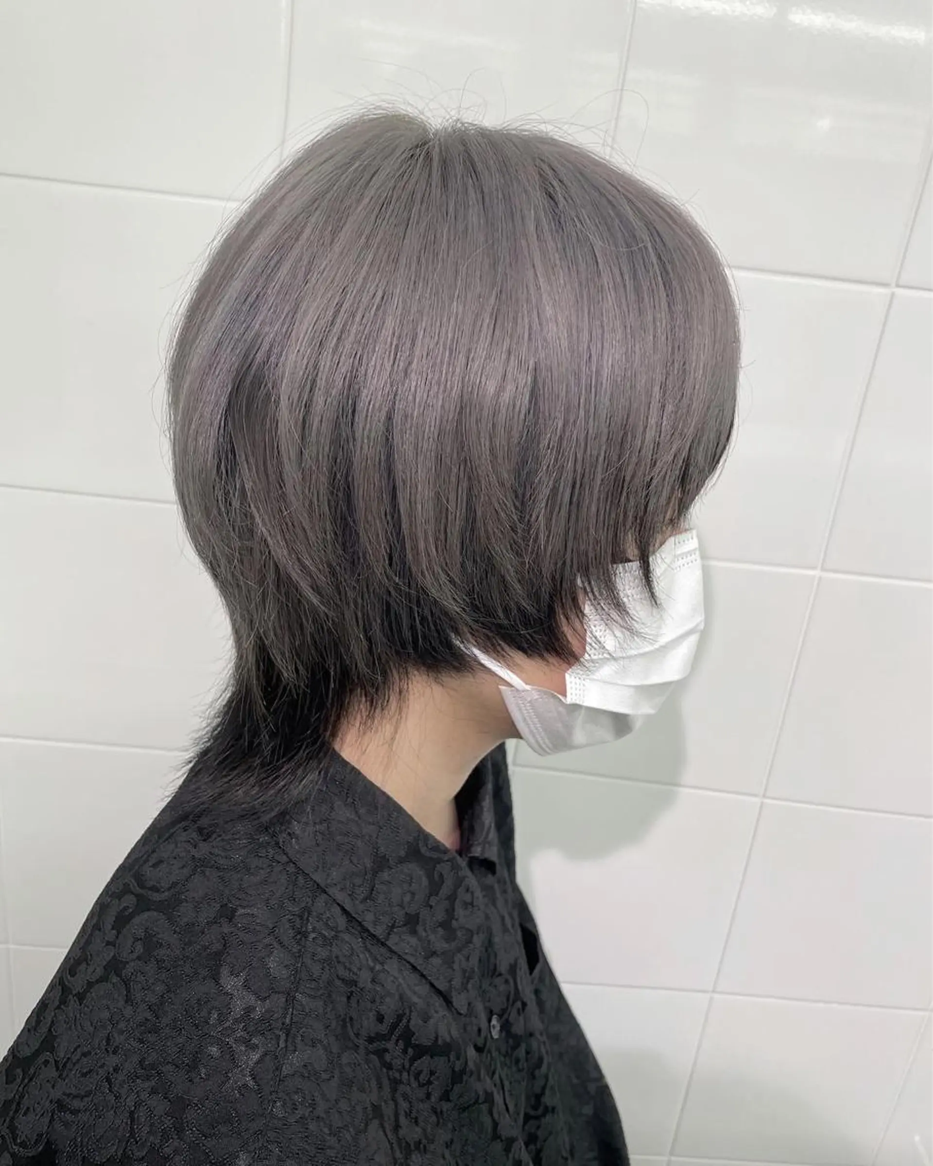 ショート カラー パーマ メンズ メンズウルフカット ウルフカット 🎀プルエクステ みまひかる🎀のヘアスタイル