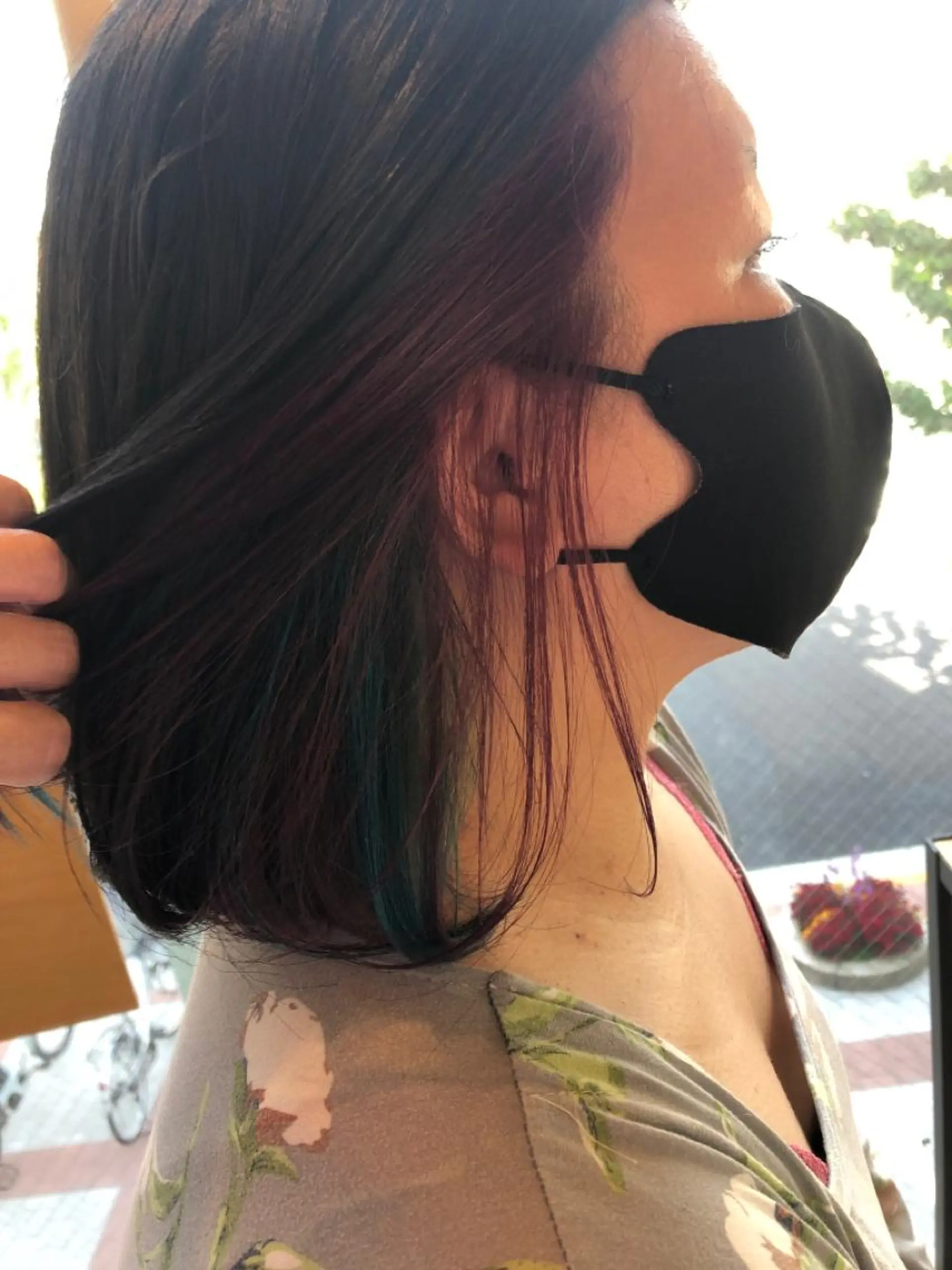 カラー ヘアカラー 両国駅徒歩1分⭐️ アイロン仕上げのヘアスタイル