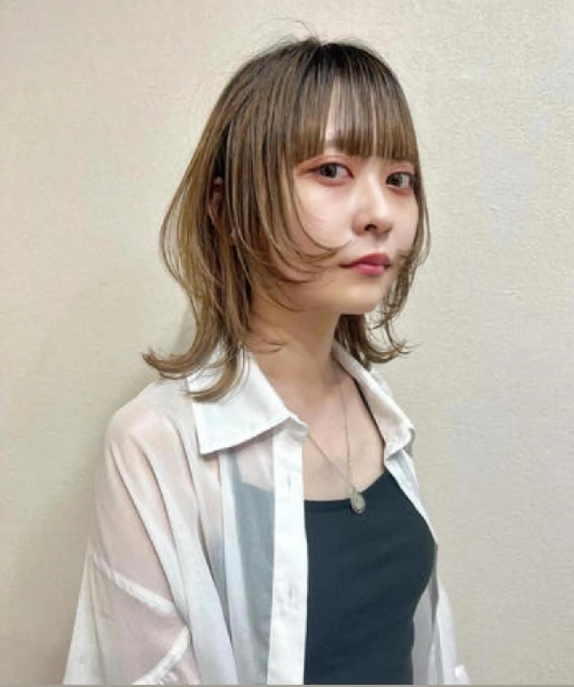 ミディアム ウルフカット 石川 大瑚のヘアスタイル