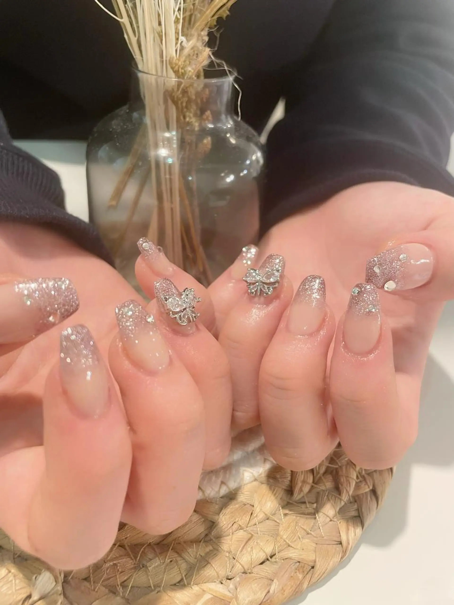 ネイル ラメ(グリッター) ラメグラデーション ハンドネイル D.d Nail Moeのネイルデザイン