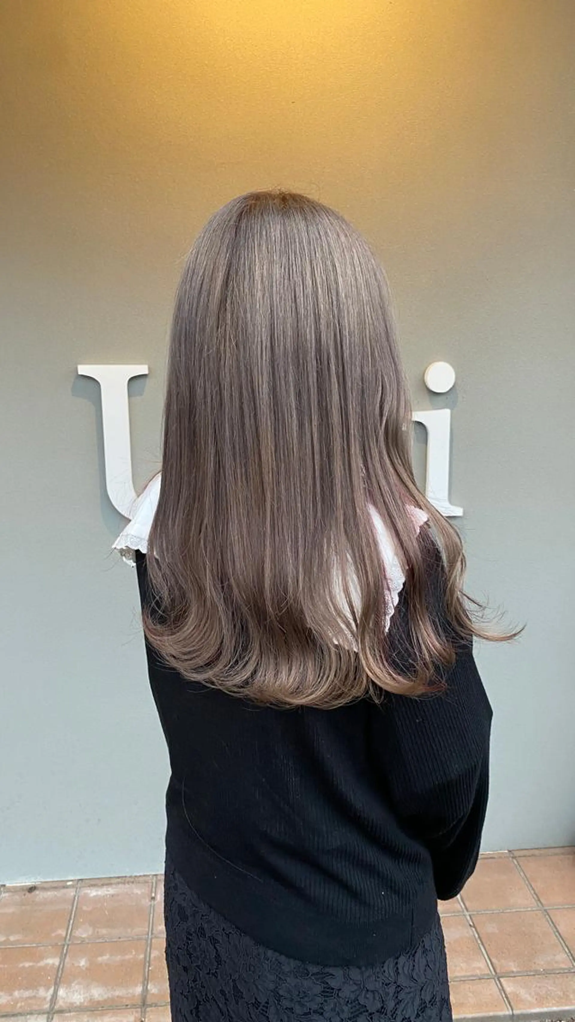 ロング ヘアカラー トリートメント 平田 広大のヘアスタイル