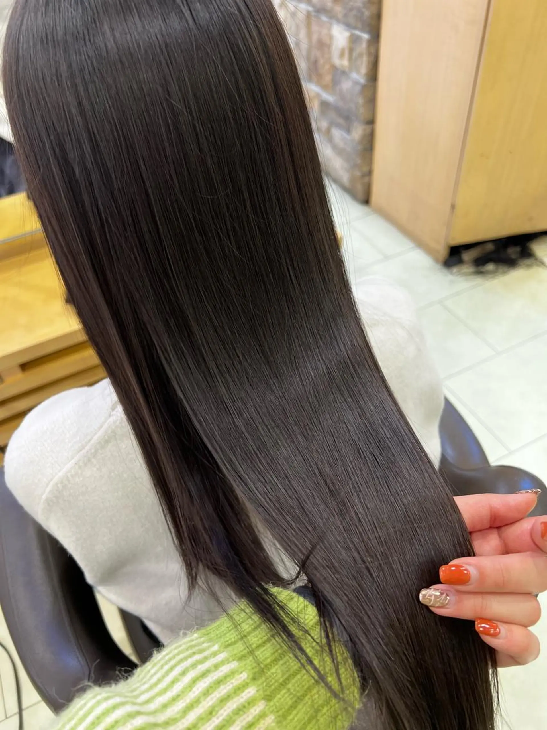 ロング カラー マツエク・マツパ 髪質改善 トリートメント チャンモリパーマ/韓 国/Minami🦋のヘアスタイル