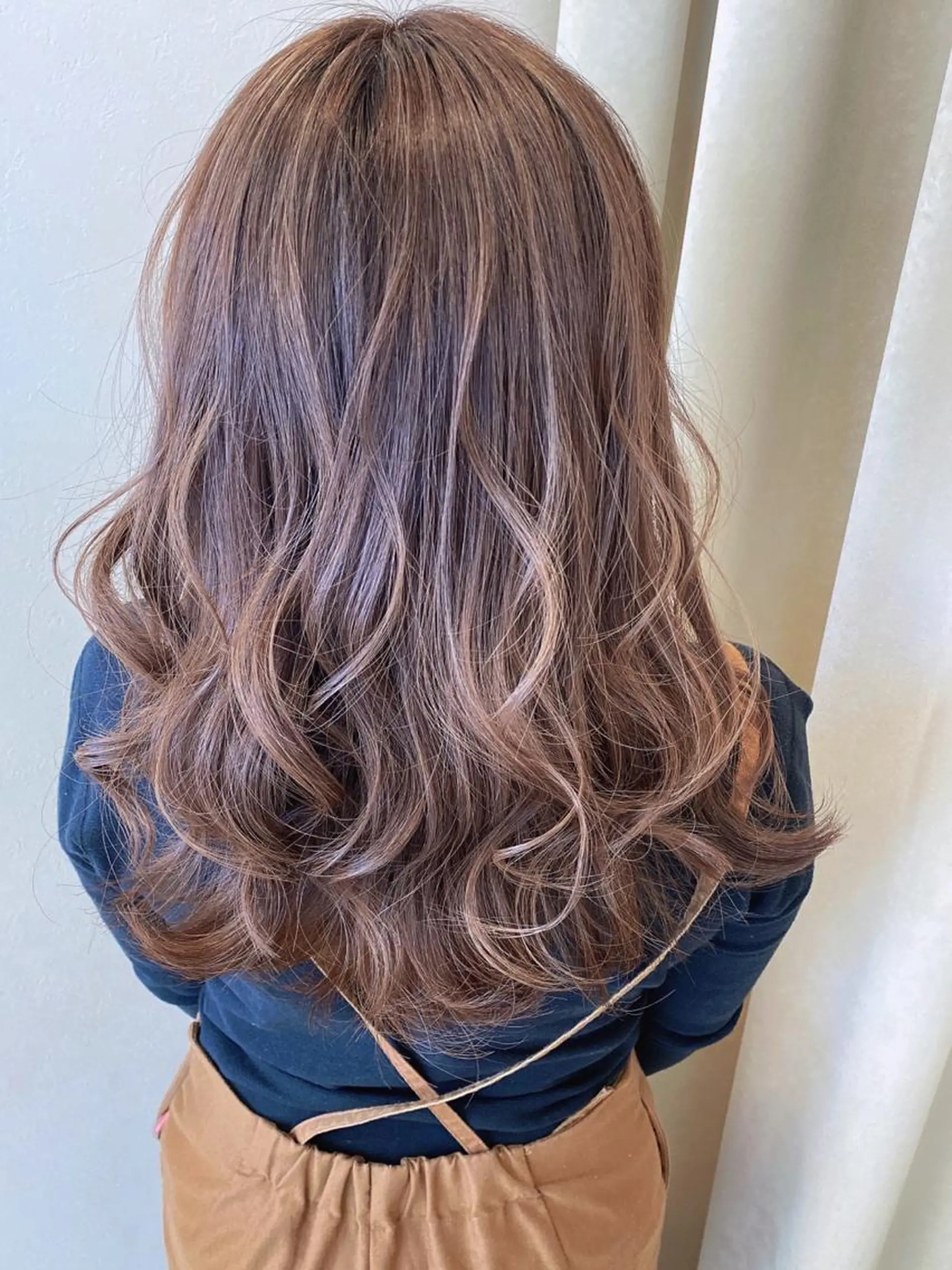 セミロング カラー パーマ ヘアアレンジ ベージュカラー ハイライトカラー ハイライト シールエクステ専門店 Spira藤崎宮のヘアスタイル