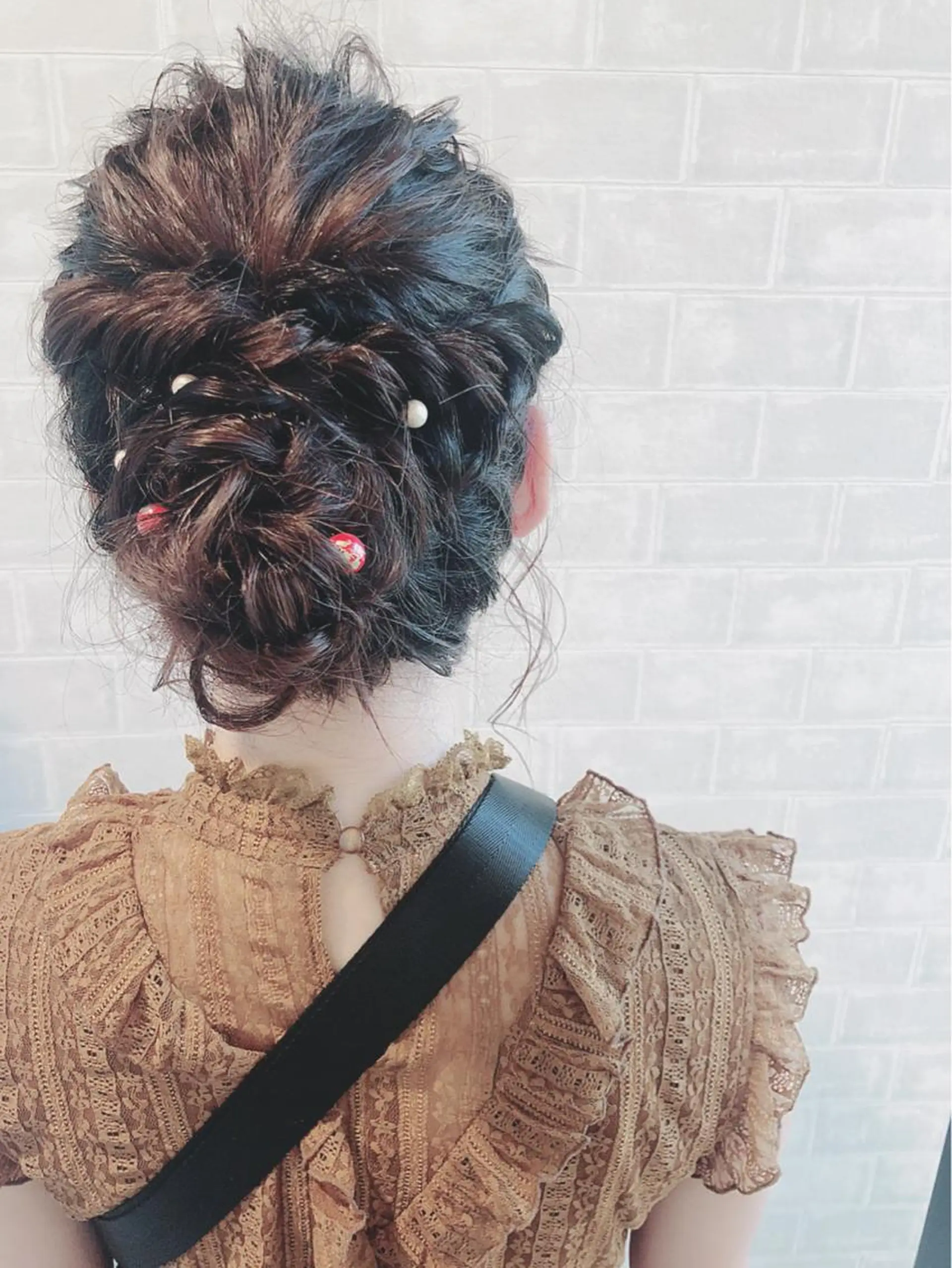 ロング ヘアアレンジ 浴衣 久保田 茜のヘアスタイル