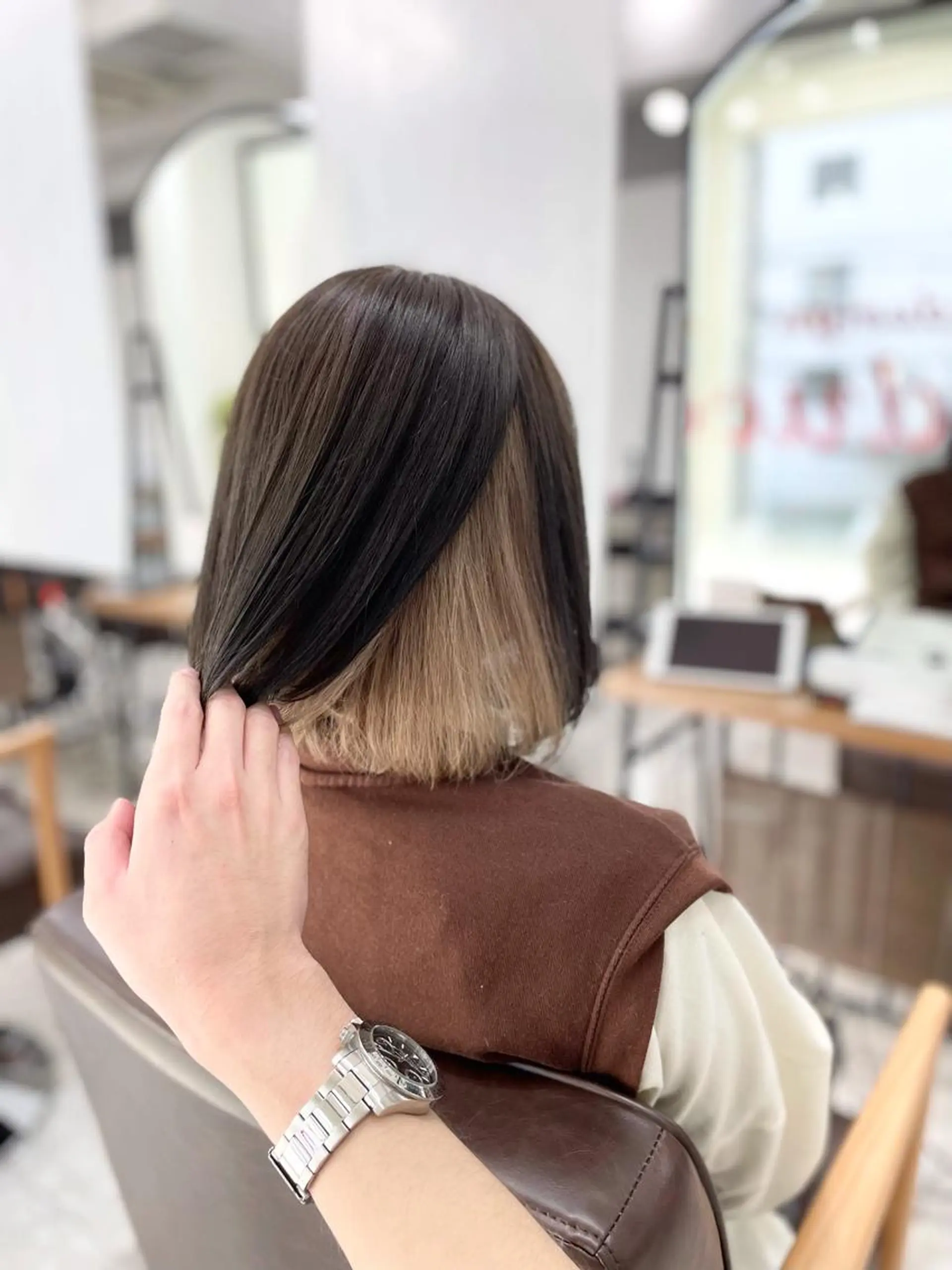 カラー インナーカラー ヘアカラー カラー特化サロン ピリナ相武台前のヘアスタイル