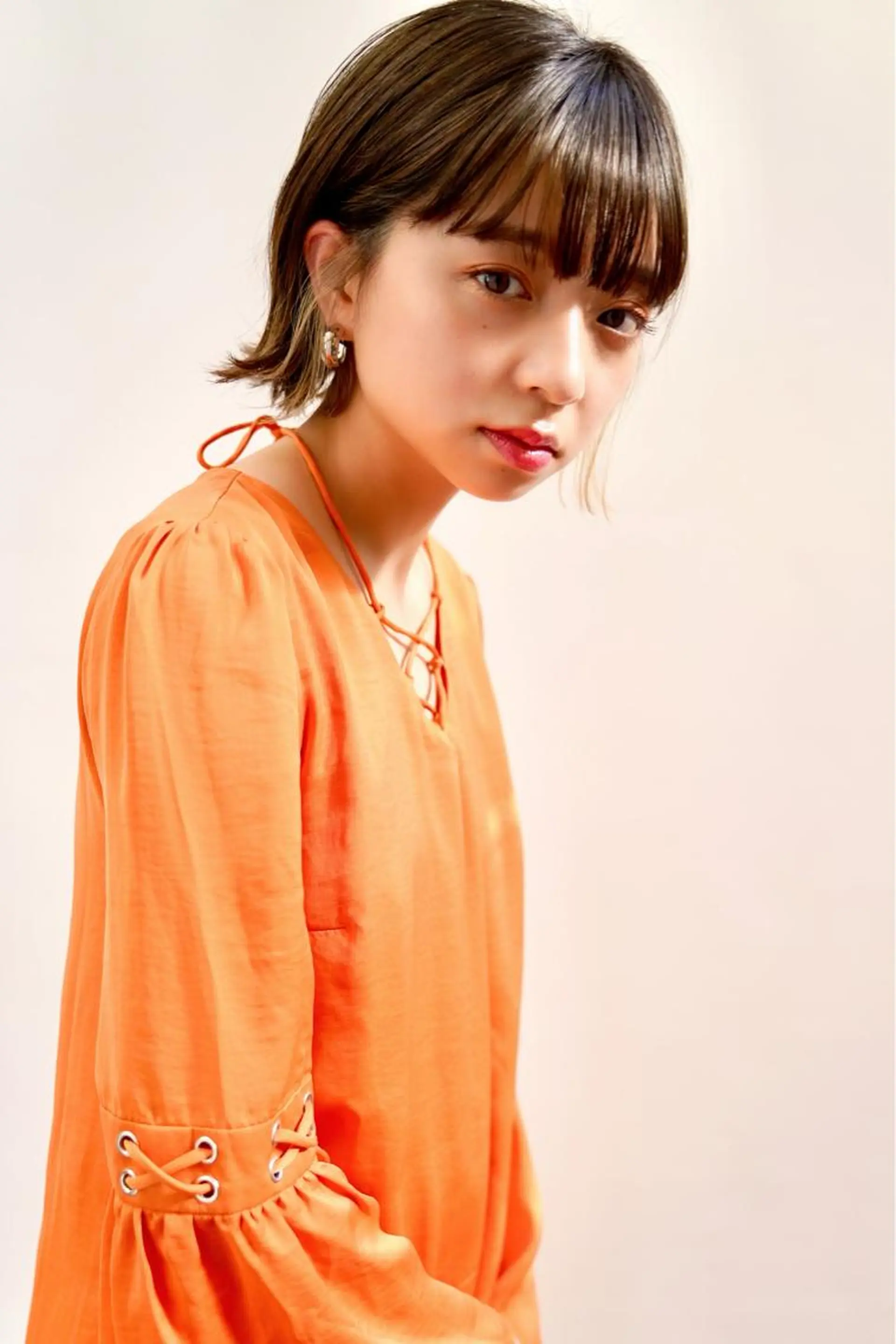 ミディアム カラー パーマ ヘアアレンジ ✨顔まわりカット ✨渋谷人気No.1✨のヘアスタイル