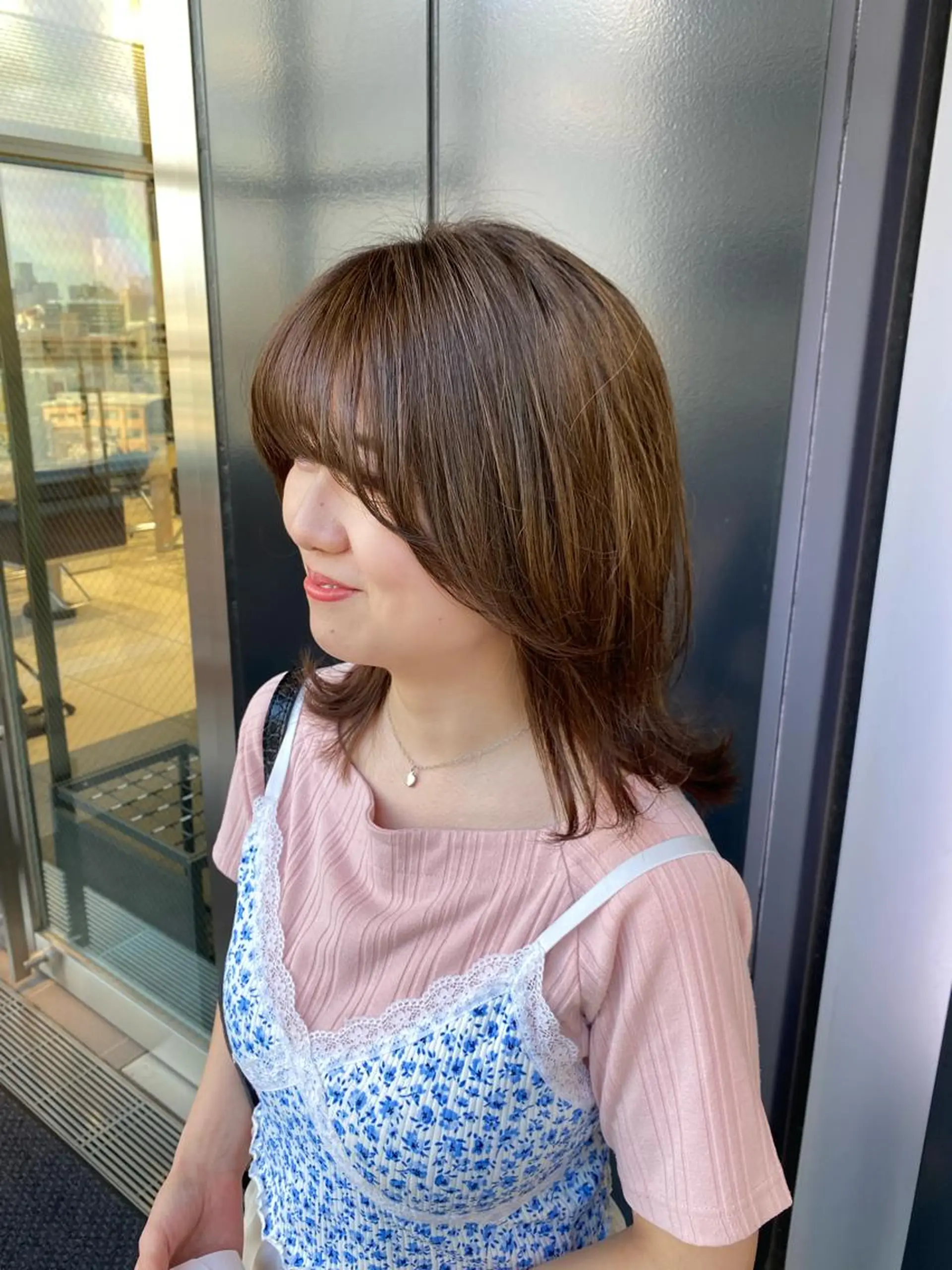 セミロング くびれヘア ボブ/パーマ/レイ ヤー/新宿/KOKIのヘアスタイル