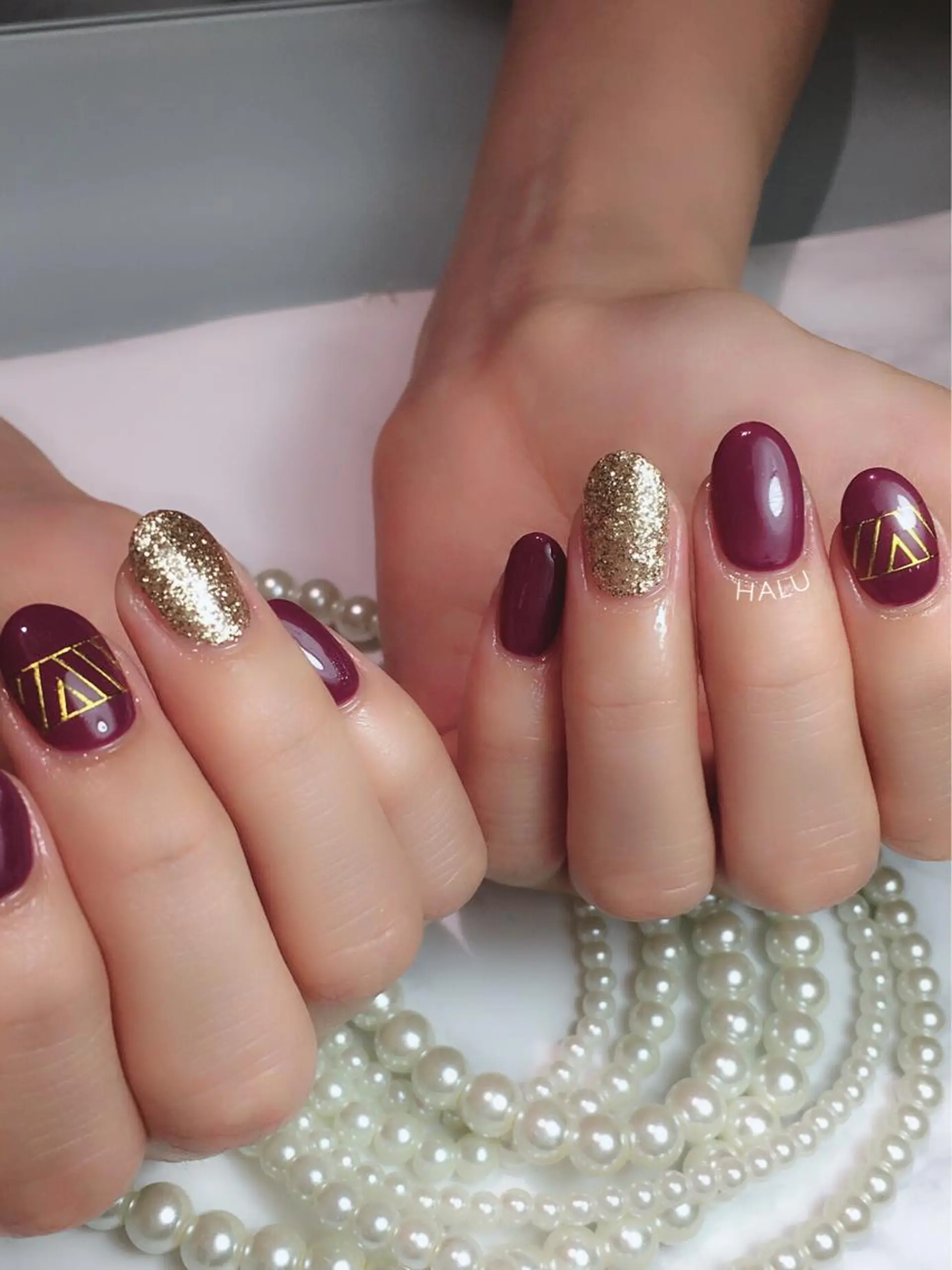 ネイル ゴールド 春ネイル HALU ハルのネイルデザイン