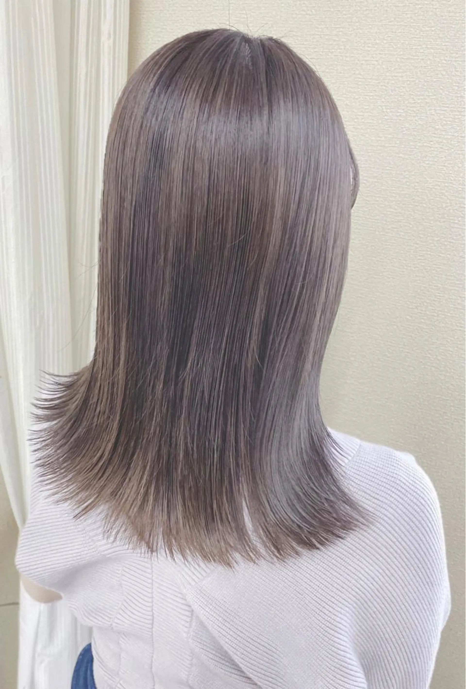 セミロング カラー ケアブリーチ /髪質 改善/古橋圭史郎のヘアスタイル