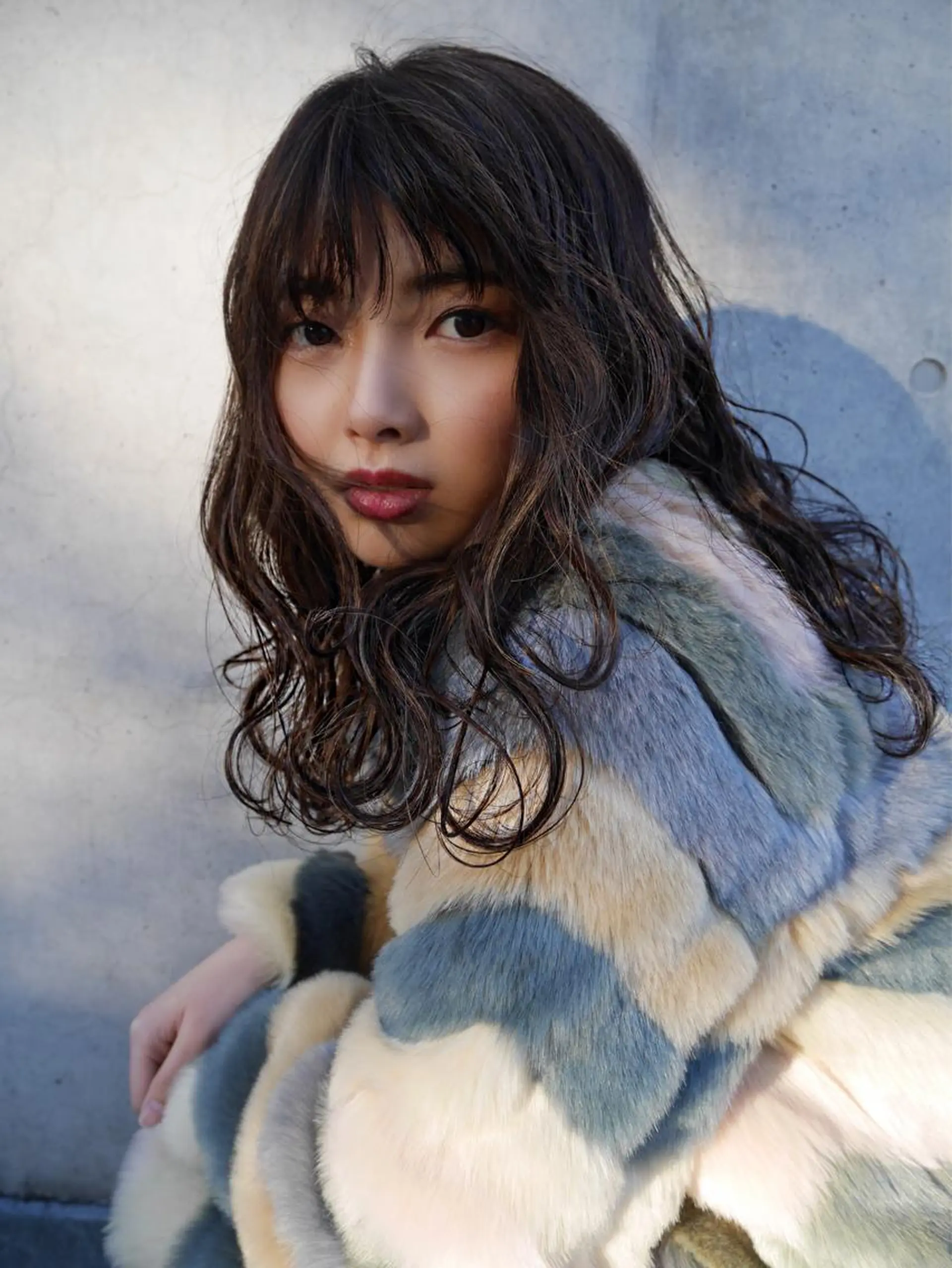 ロング カラー レイヤーカット/ パーマ/鎌田実奈歩のヘアスタイル