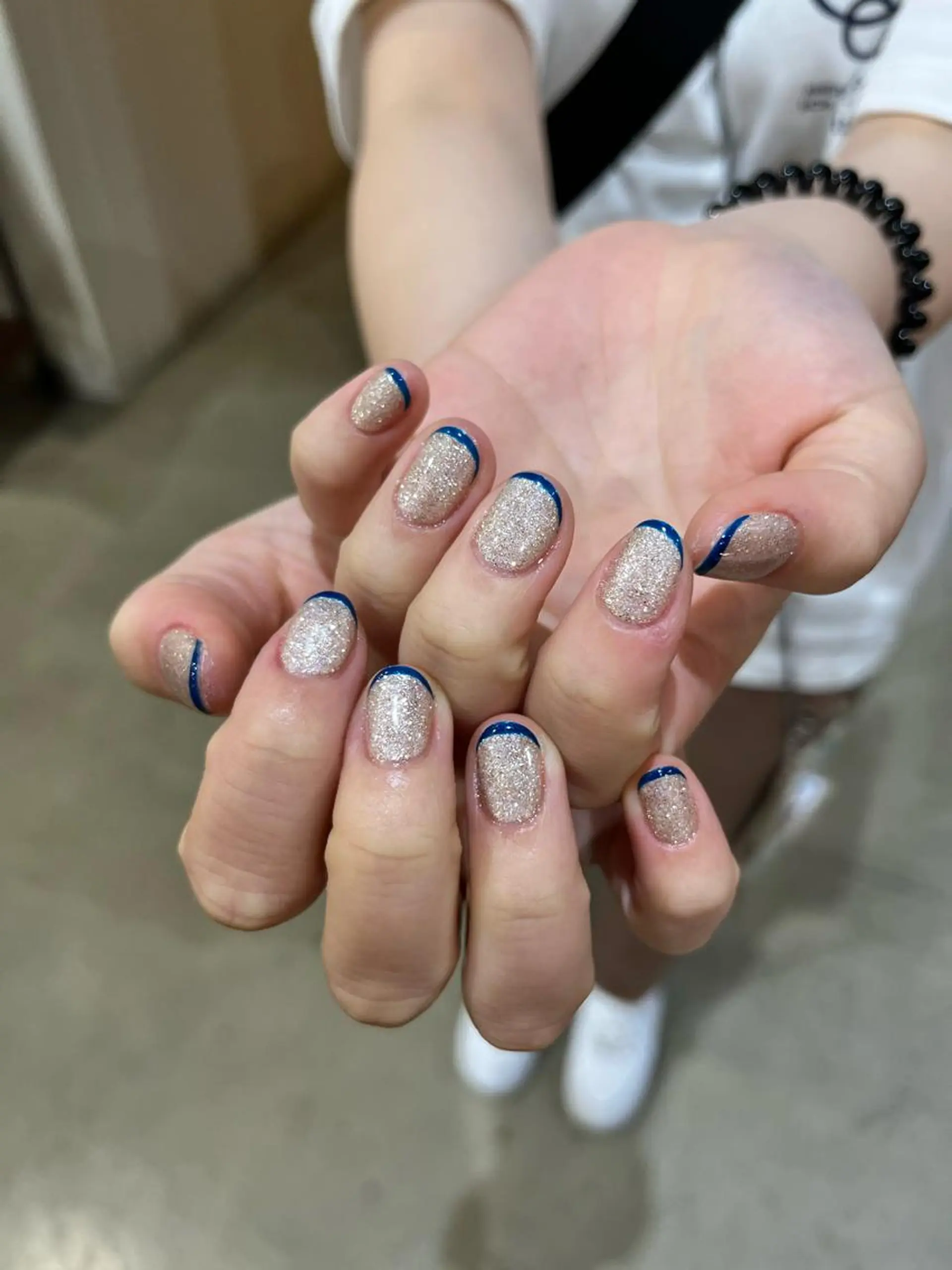 ネイル フレンチネイル 赤根 風南のネイルデザイン