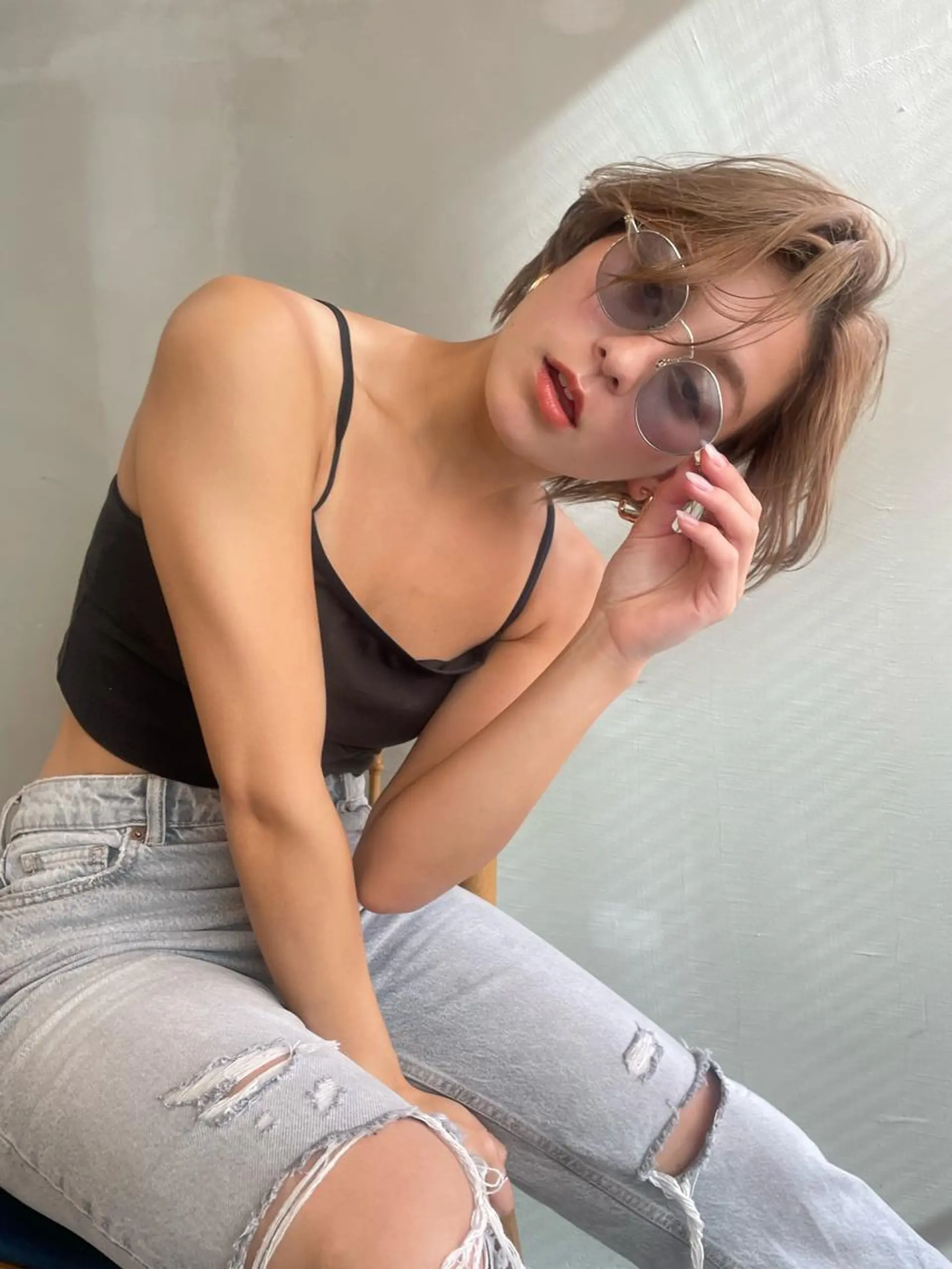 ショート カラー ショートボブ デザインカラー グラデーションカラー ボブ 外国人風カラー ショート/ボブ/ 心斎橋/宮脇美奈のヘアスタイル