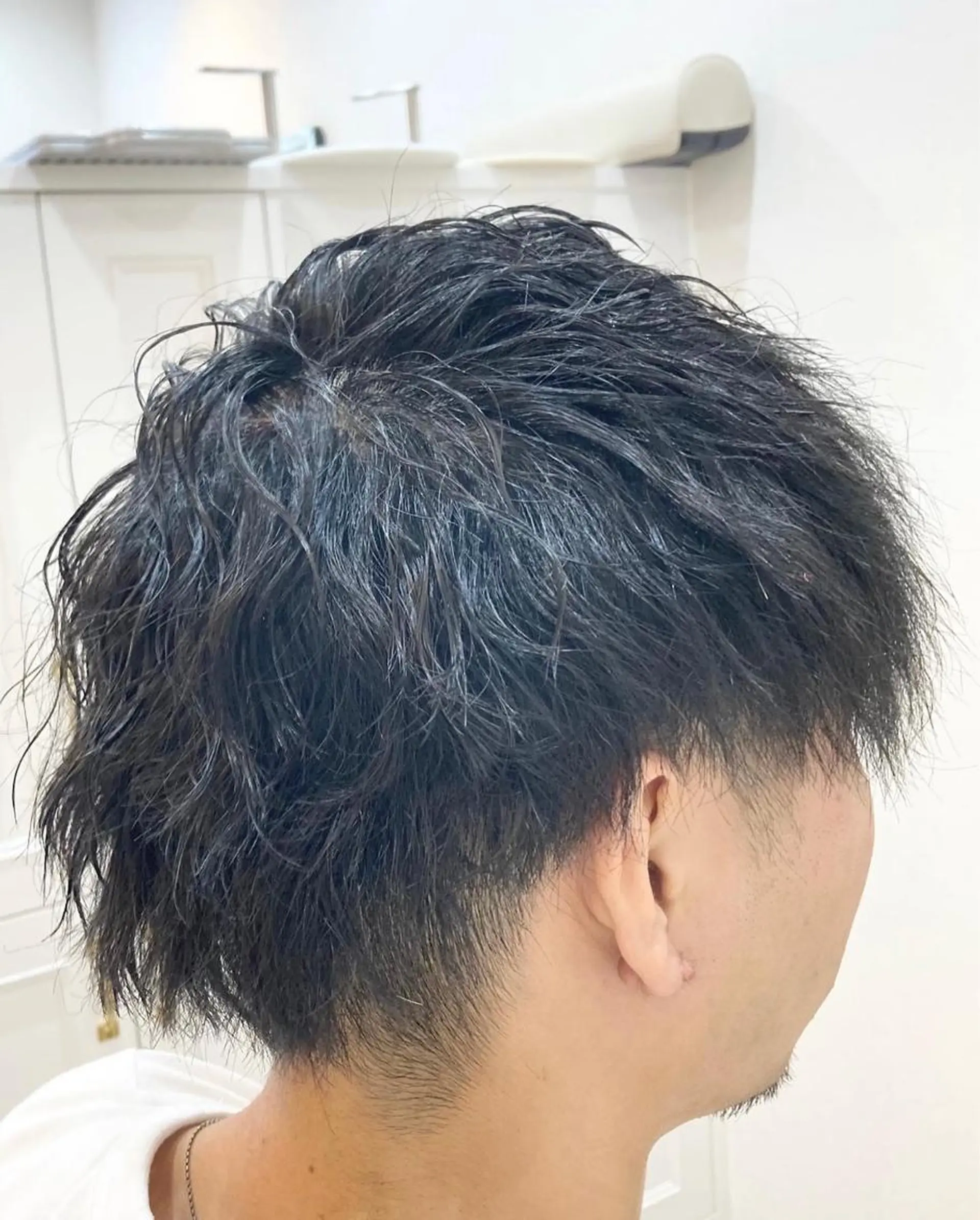 ショート パーマ カット パーマ 藤森 達也のヘアスタイル