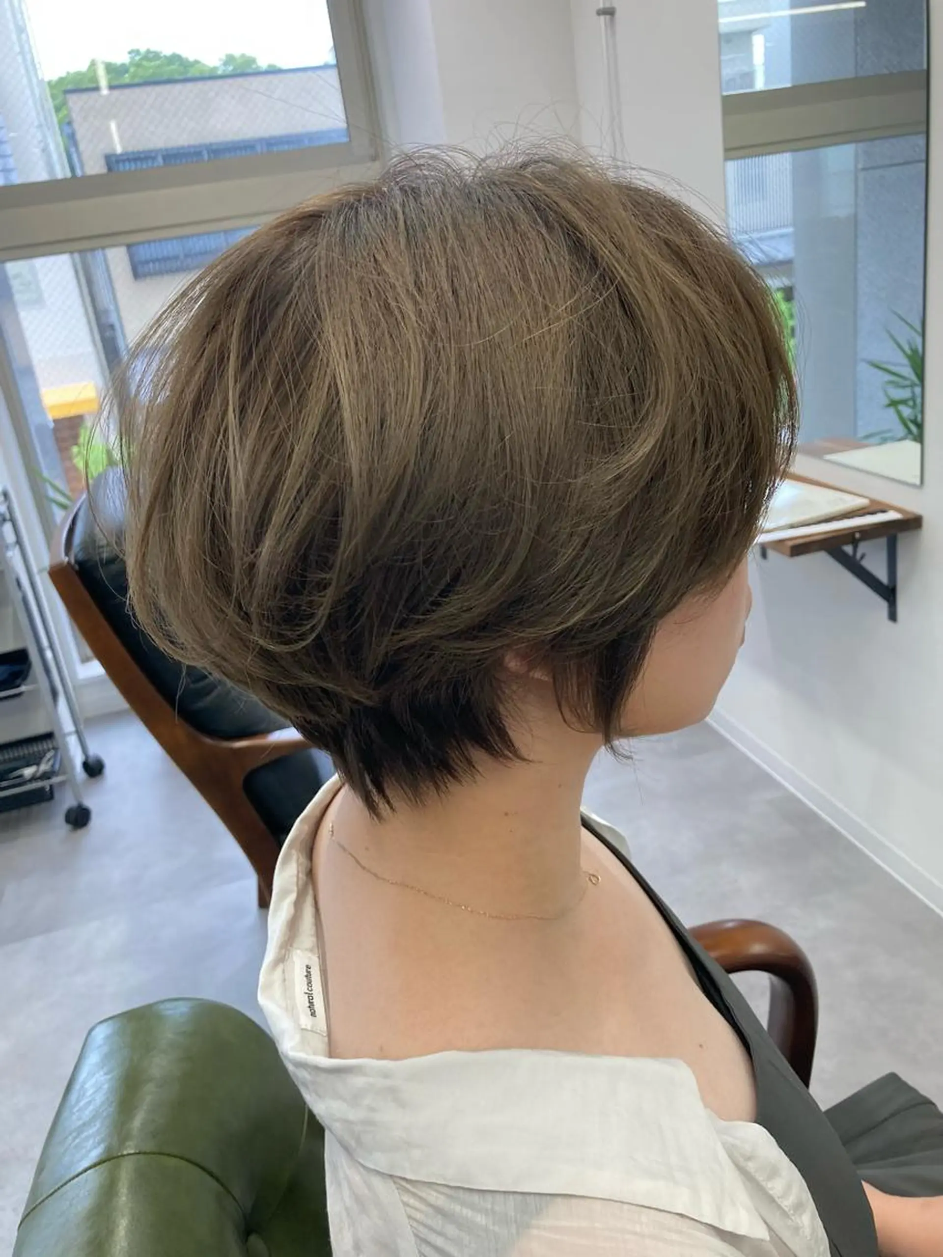 ショート カラー 丸みショート ショートヘア カット ヘアカラー トリートメント SHAFT Ieiriのヘアスタイル