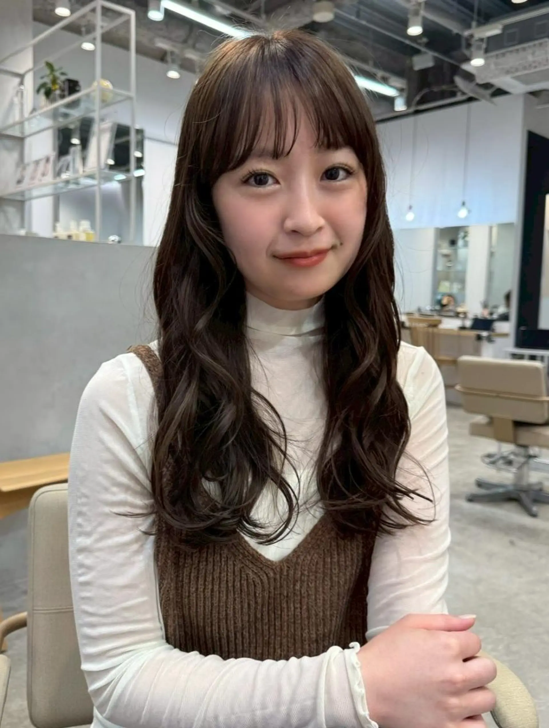 ロング カラー カット パーマ レイヤー/パーマ 透明感カラー倉持弘人のヘアスタイル