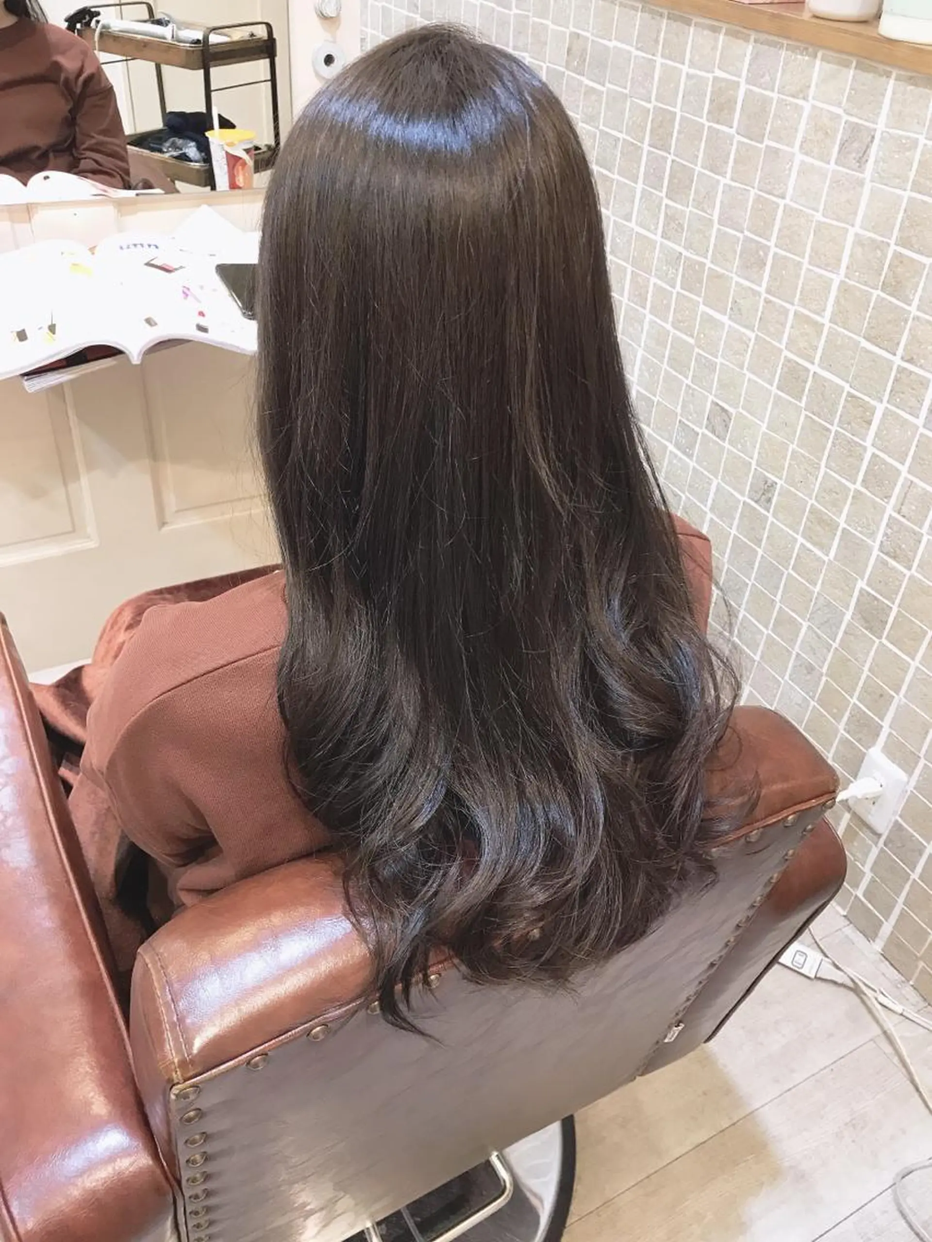 ロング カラー わたなべ ゆりかのヘアスタイル