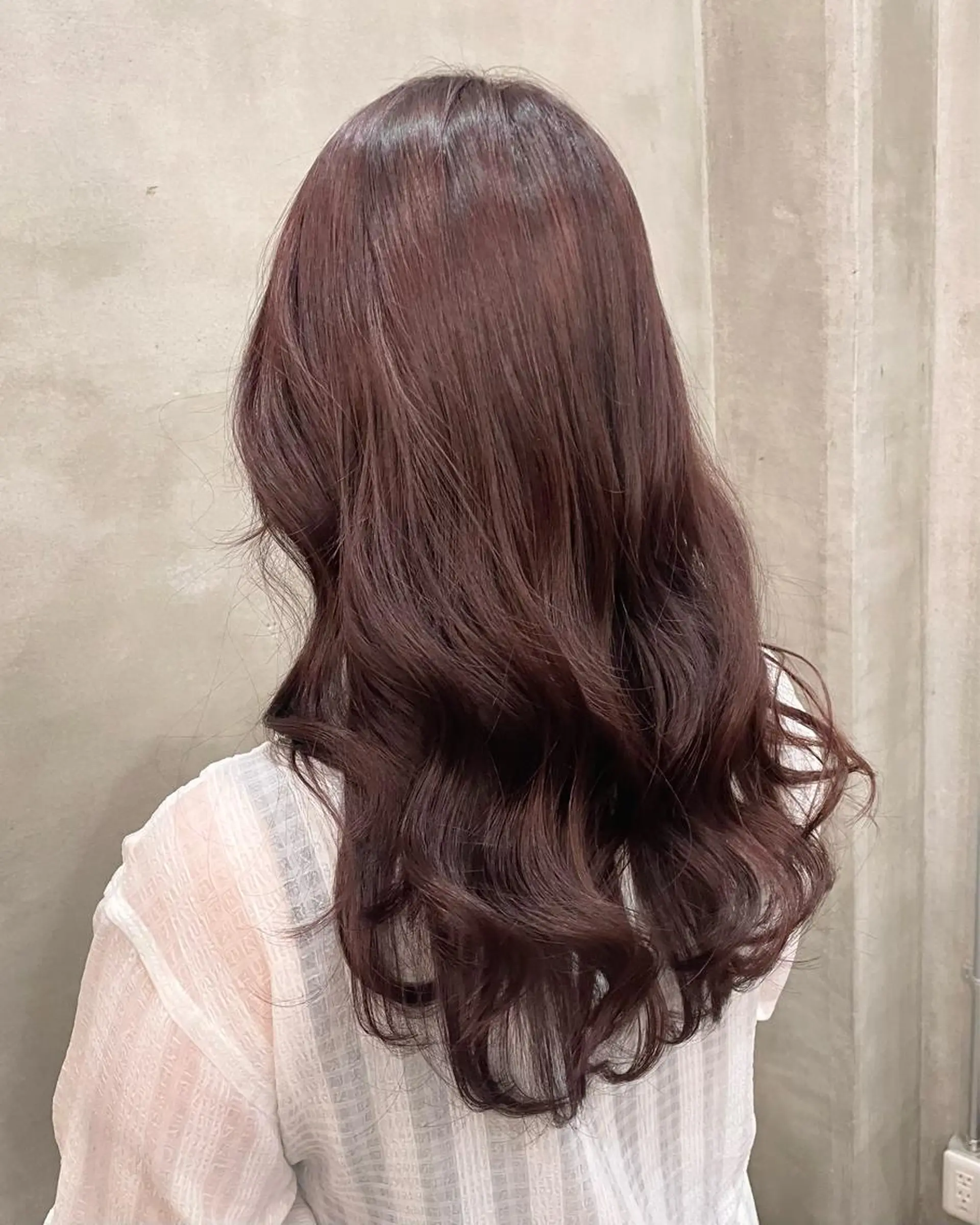 ロング カラー カット ヘアカラー トリートメント 【ピンク/韓国ヘア/ ヘアセット】亜海のヘアスタイル