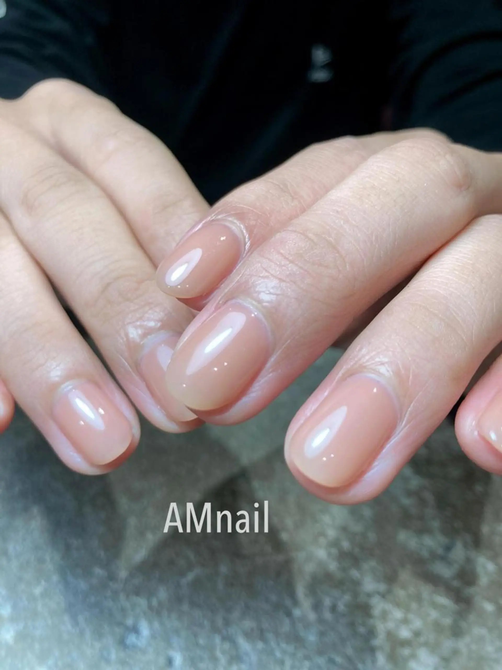 ネイル オフィスネイル ワンカラーネイル シンプルネイル ハンドネイル Am:nail 柏 SUE（スゥ）のネイルデザイン